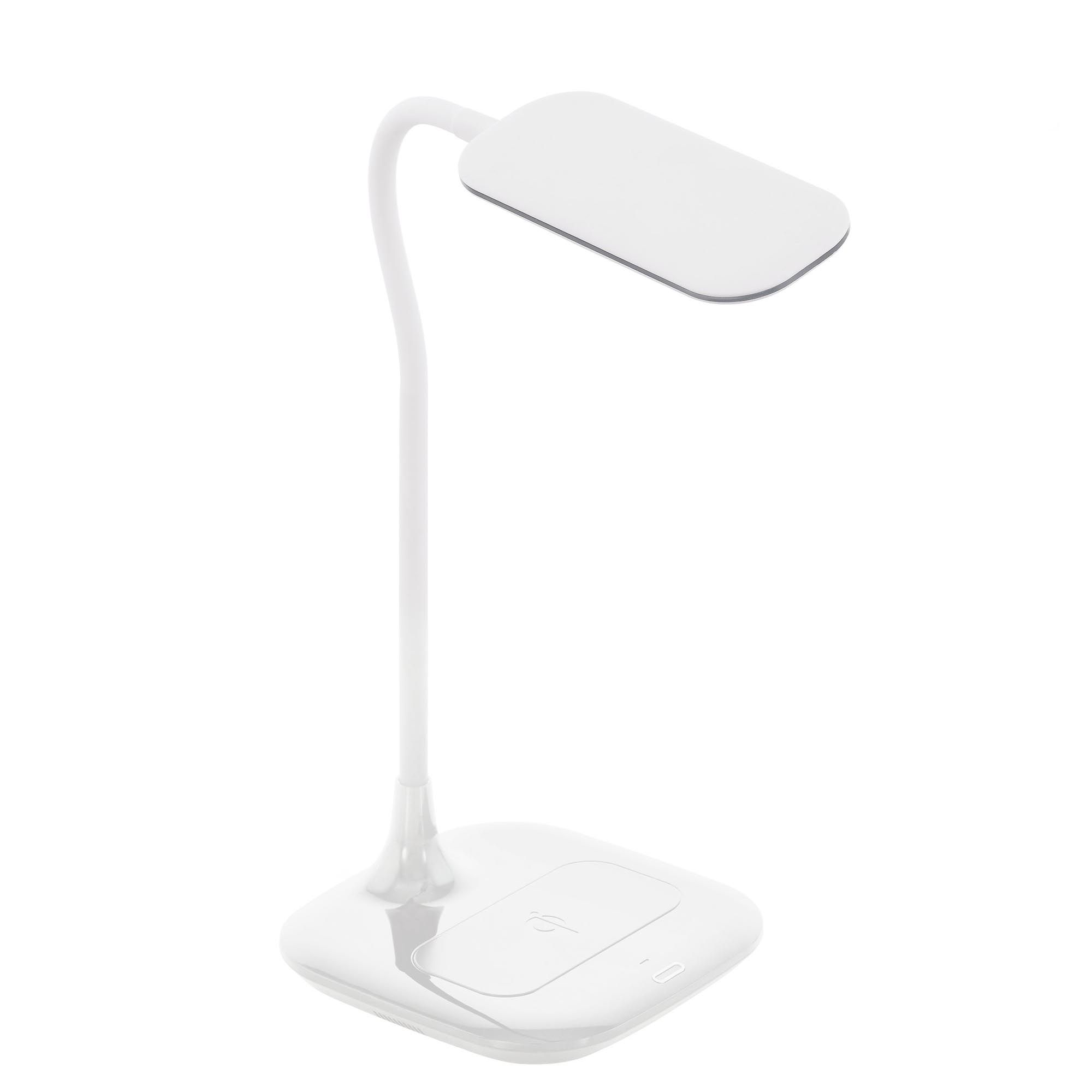 Lampe de bureau plastique et métal blanc MASSERIE led intégrée 3,4W