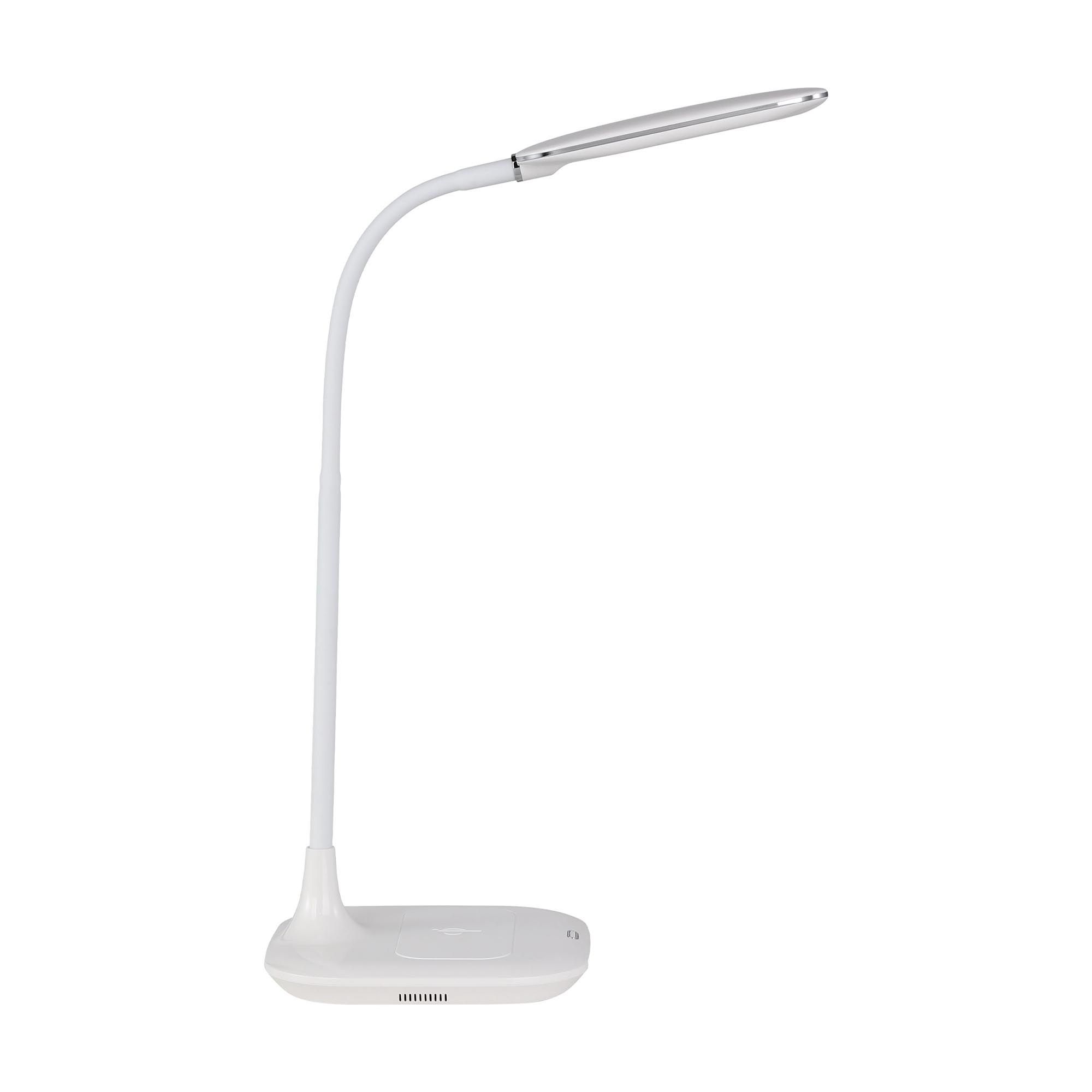 Lampe de bureau plastique et métal blanc MASSERIE led intégrée 3,4W