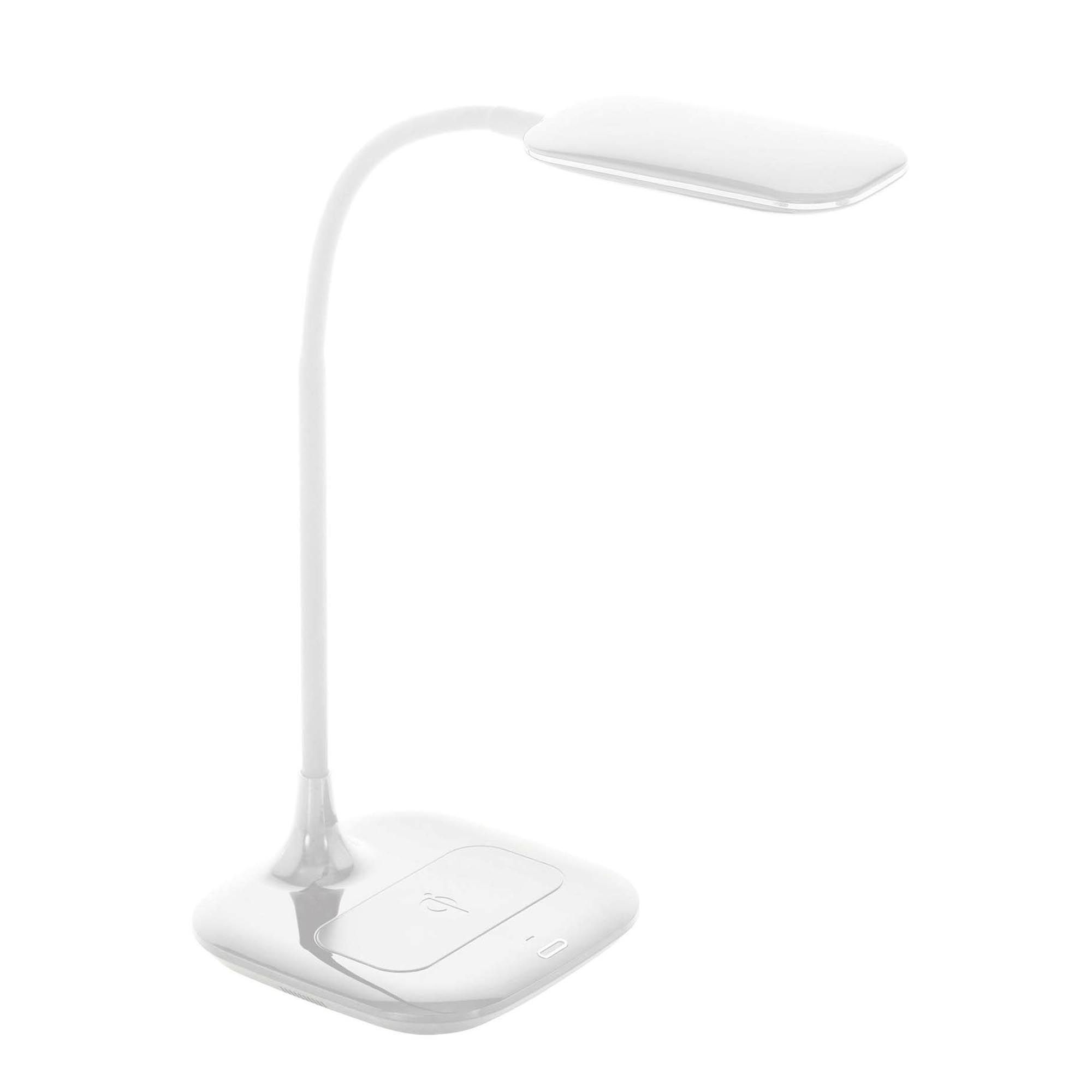 Lampe de bureau plastique et métal blanc MASSERIE led intégrée 3,4W