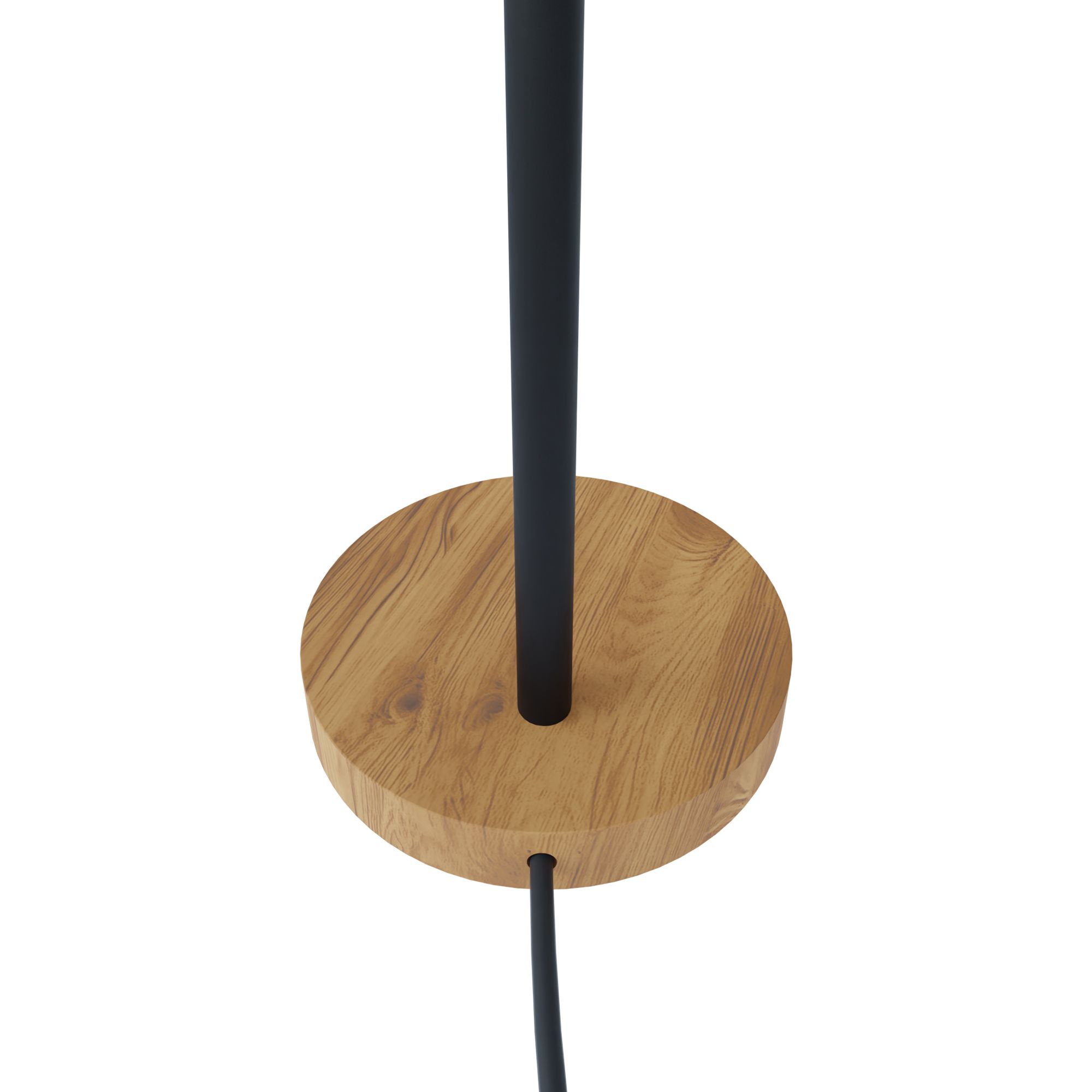 Lampe de bureau VERADAL noir/bois H49cm