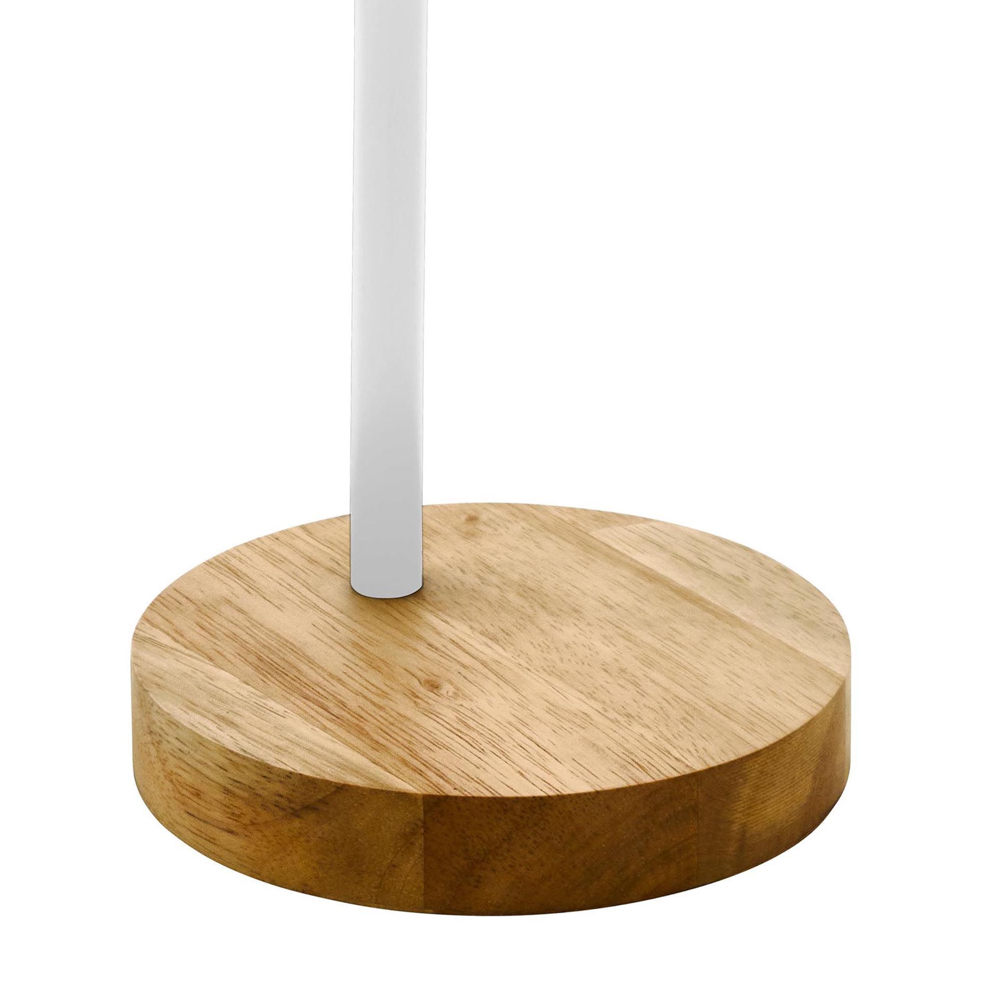 Lampe de bureau VERADAL blanc/bois H49cm