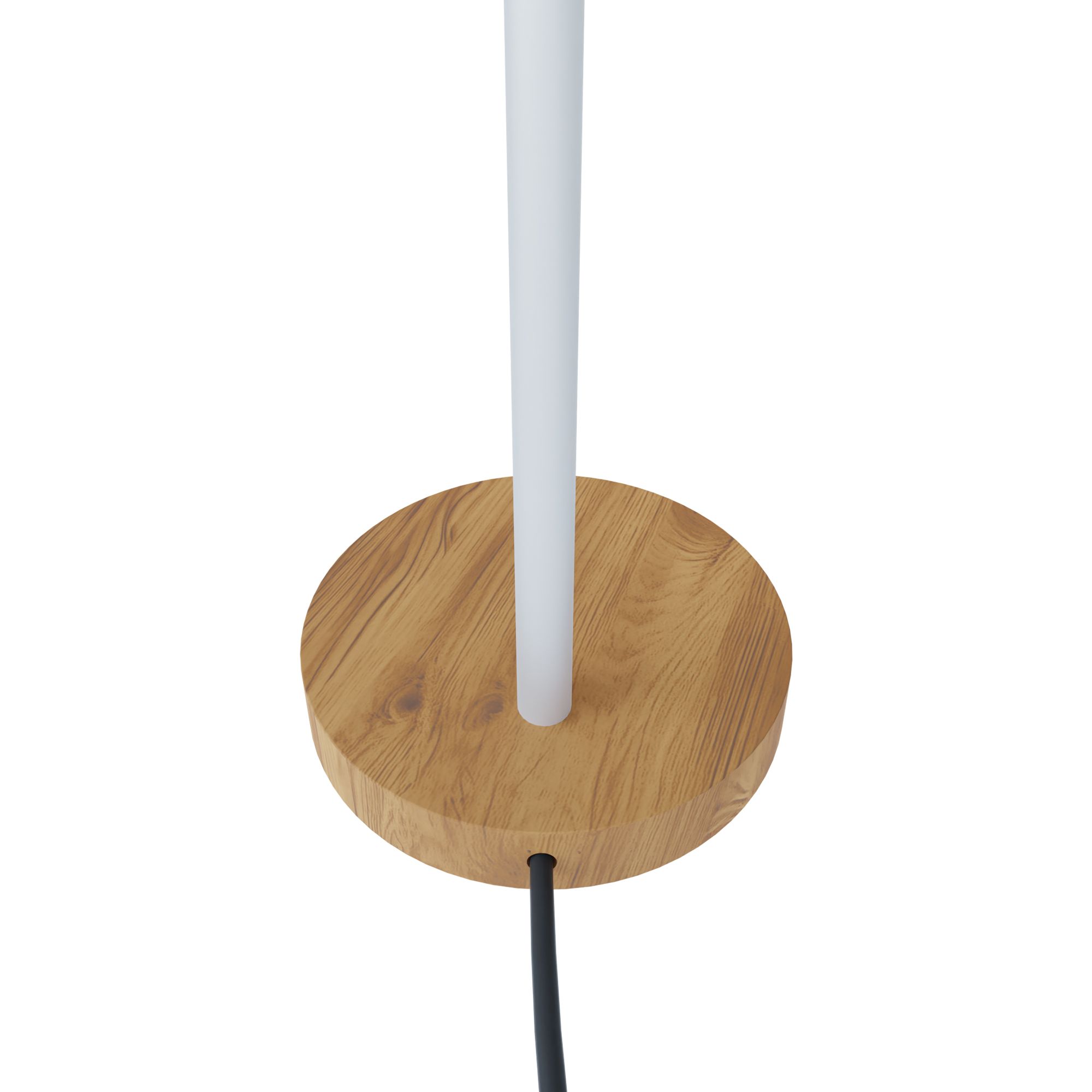 Lampe de bureau VERADAL blanc/bois H49cm