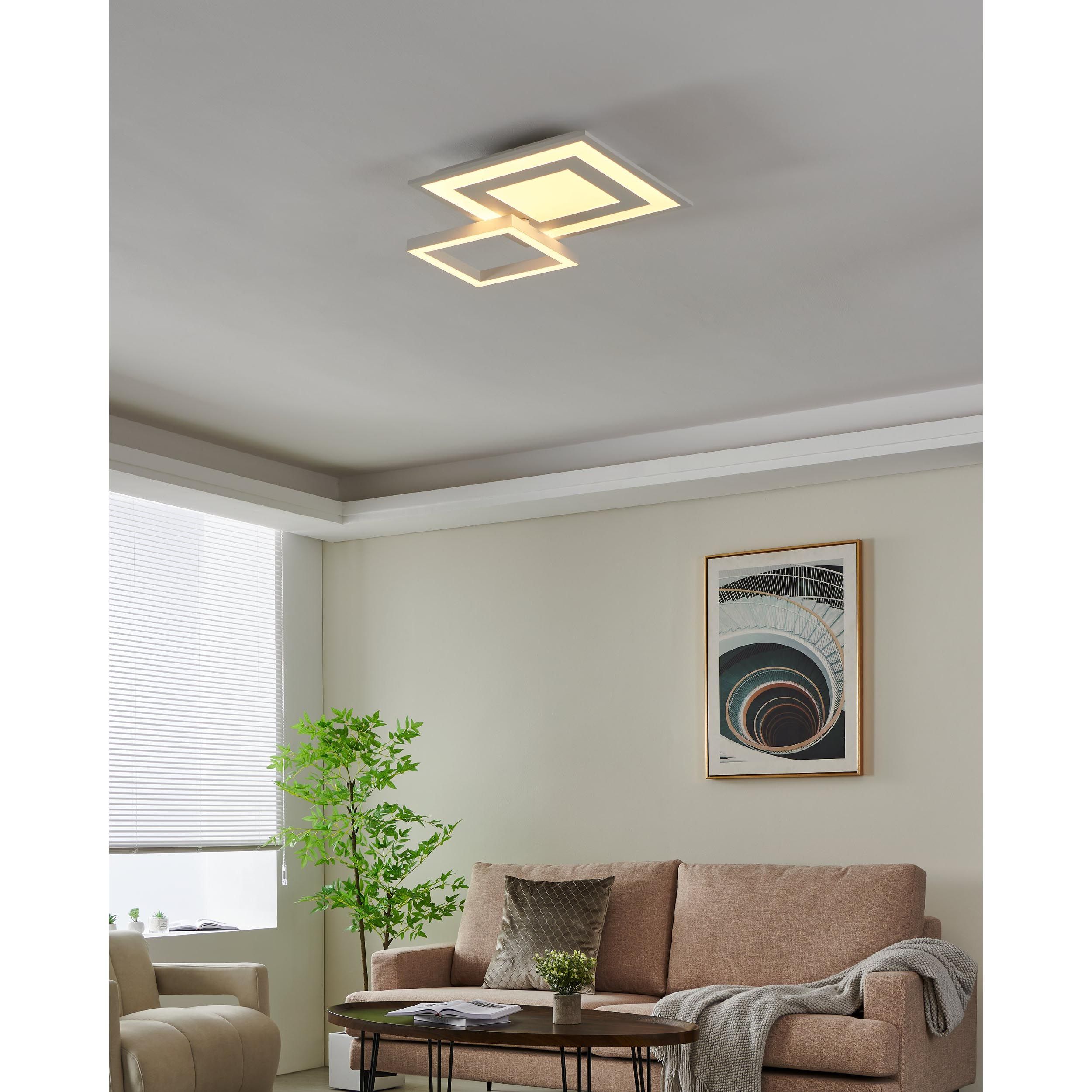 Plafonnier en métal blanc SAVATARILA-Z led intégrée 4X2,7W