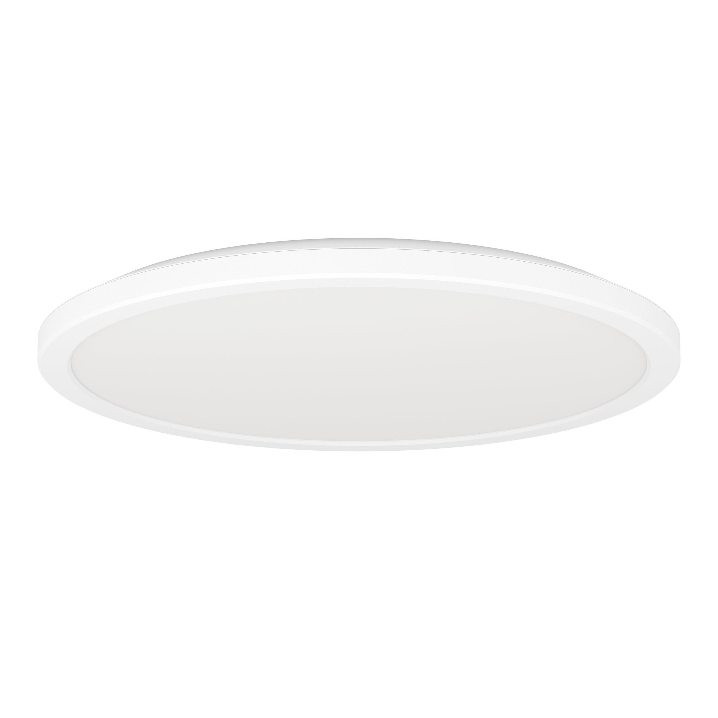 Plafonnier en plastique blanc ROVITO led intégrée 18,5W