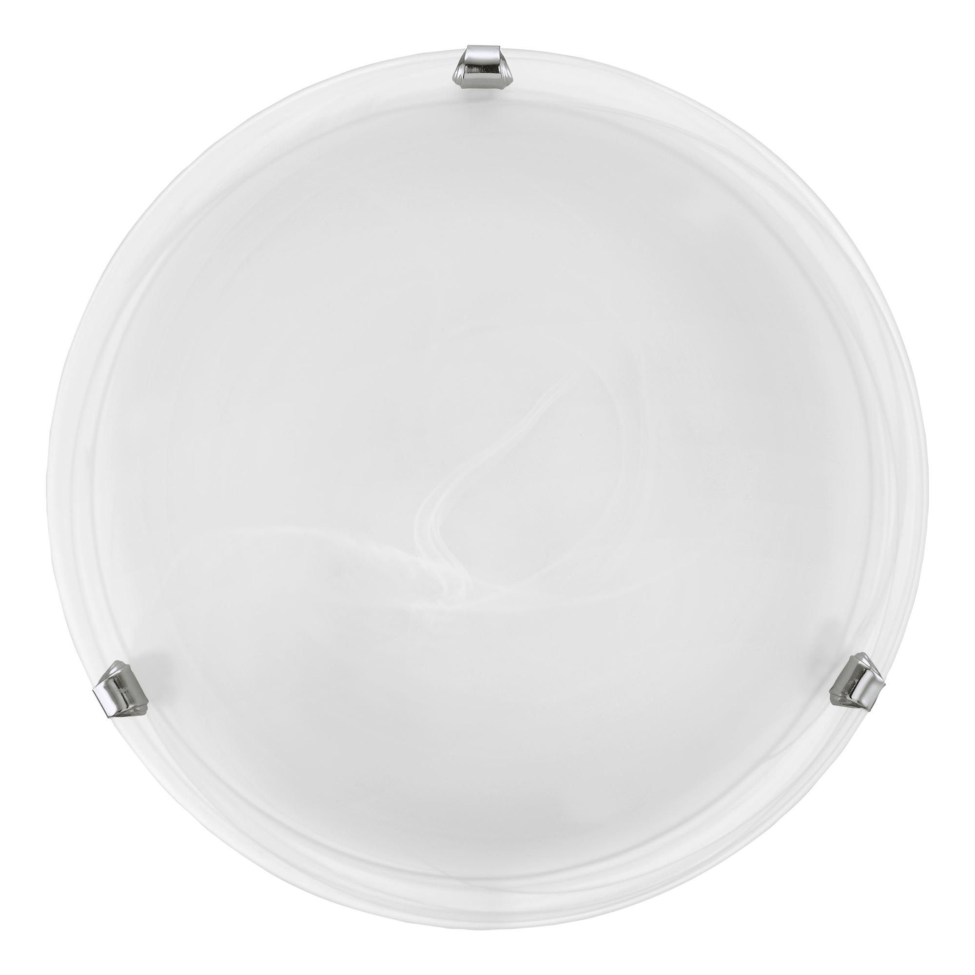 Plafonnier métal argenté SALOME E27 1X25W