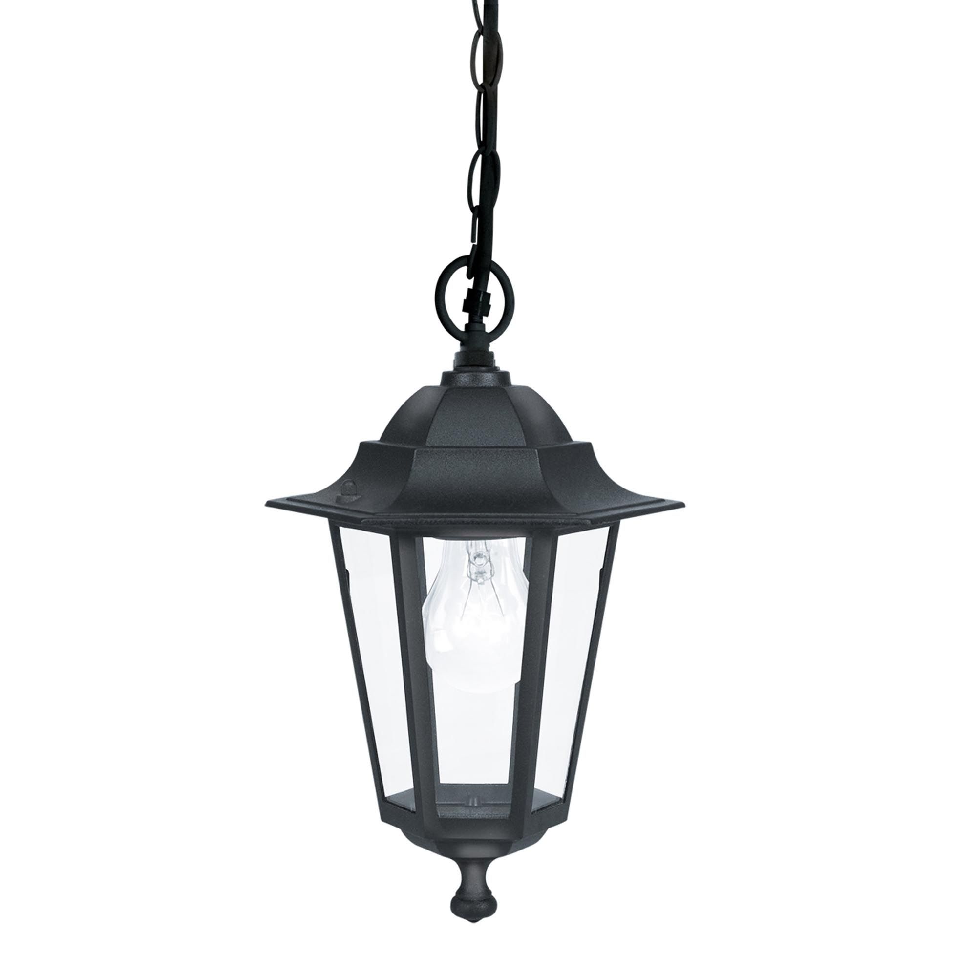 Suspension extérieure métal noir LATERNA 4 E27 1X60W