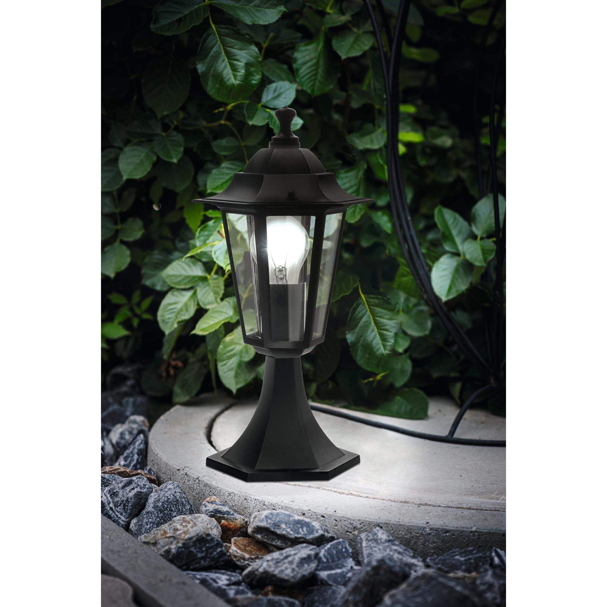 Lampe de table extérieure métal noir LATERNA 4 E27 1X60W