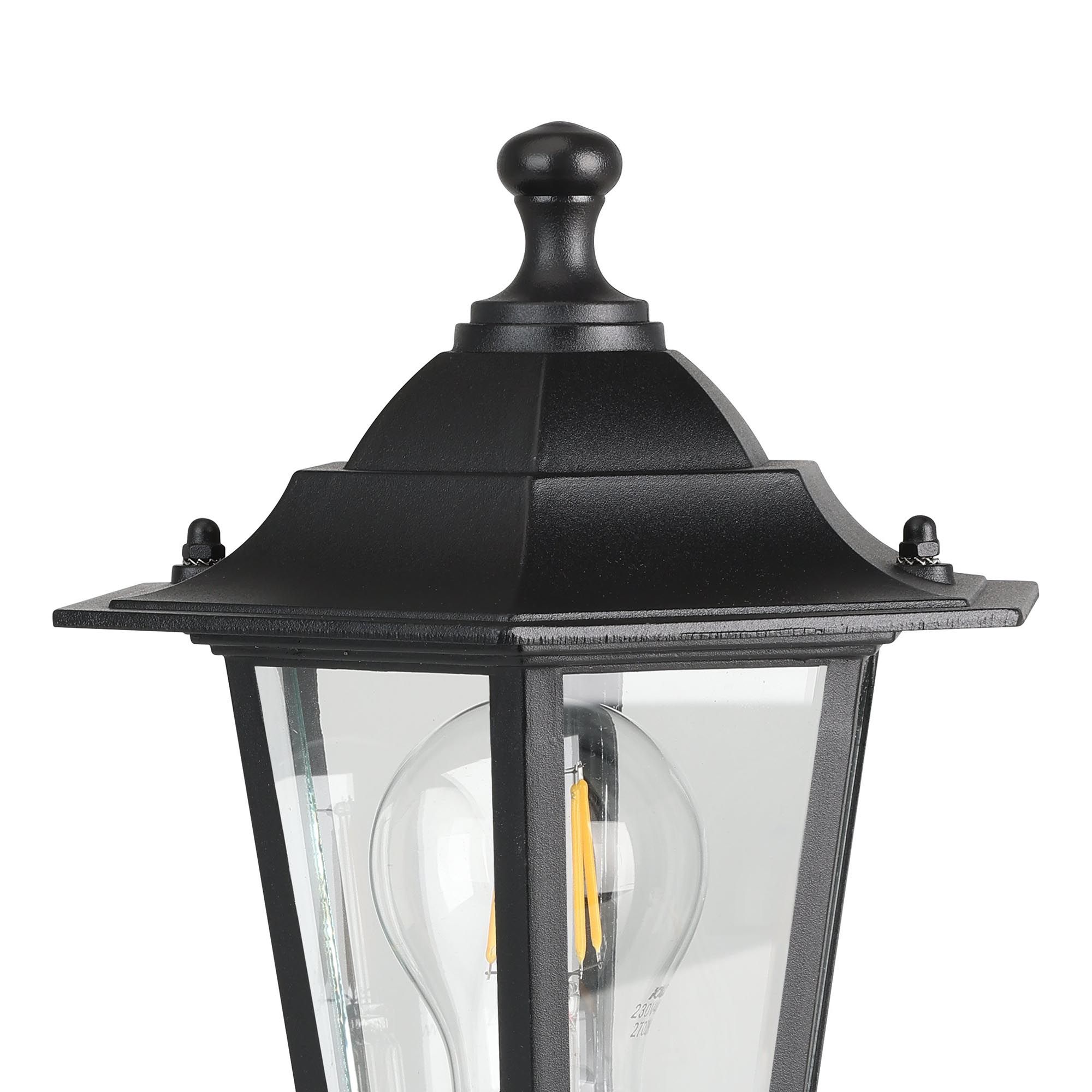 Lampe de table extérieure métal noir LATERNA 4 E27 1X60W