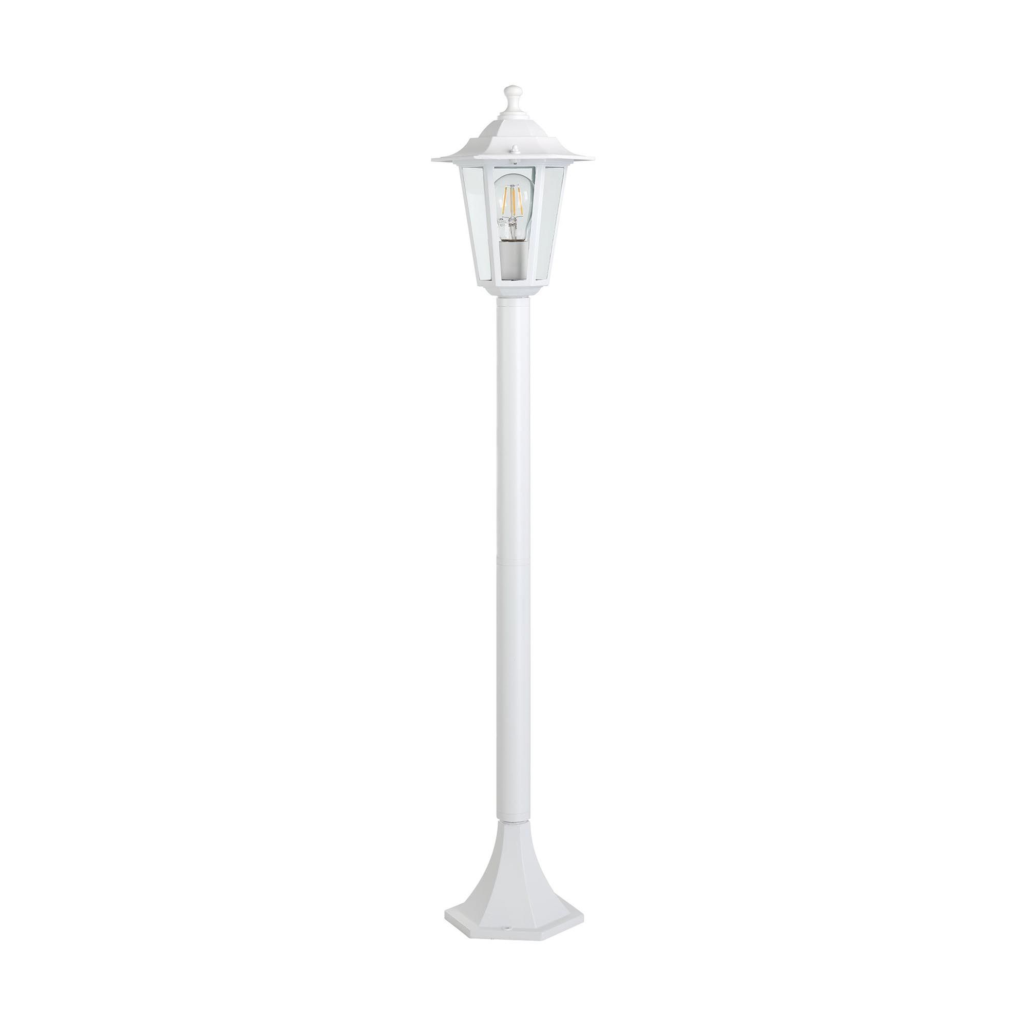 Lampadaire extérieur métal blanc LATERNA 5 E27 1X60W