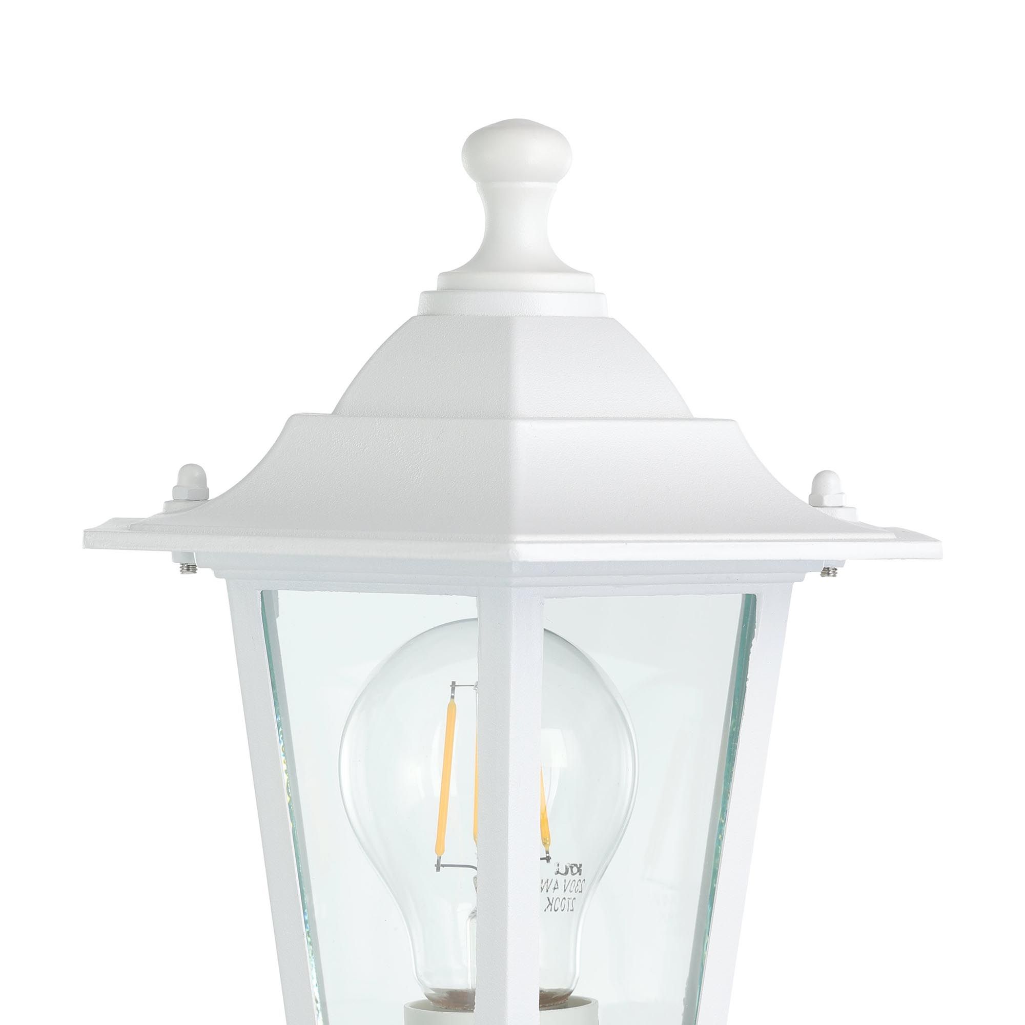 Lampadaire extérieur métal blanc LATERNA 5 E27 1X60W