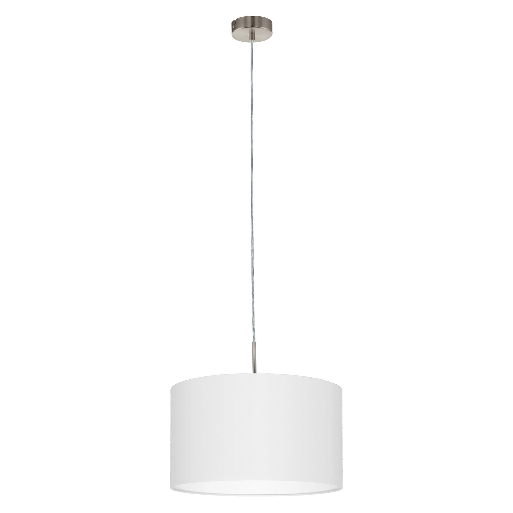 Suspension tissu blanc PASTERI D38CM E27 1X60W