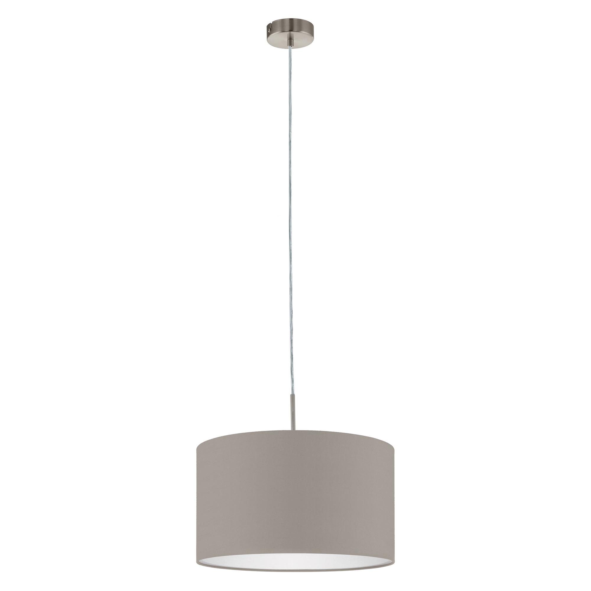 Suspension tissu taupe PASTERI D38CM E27 1X60W