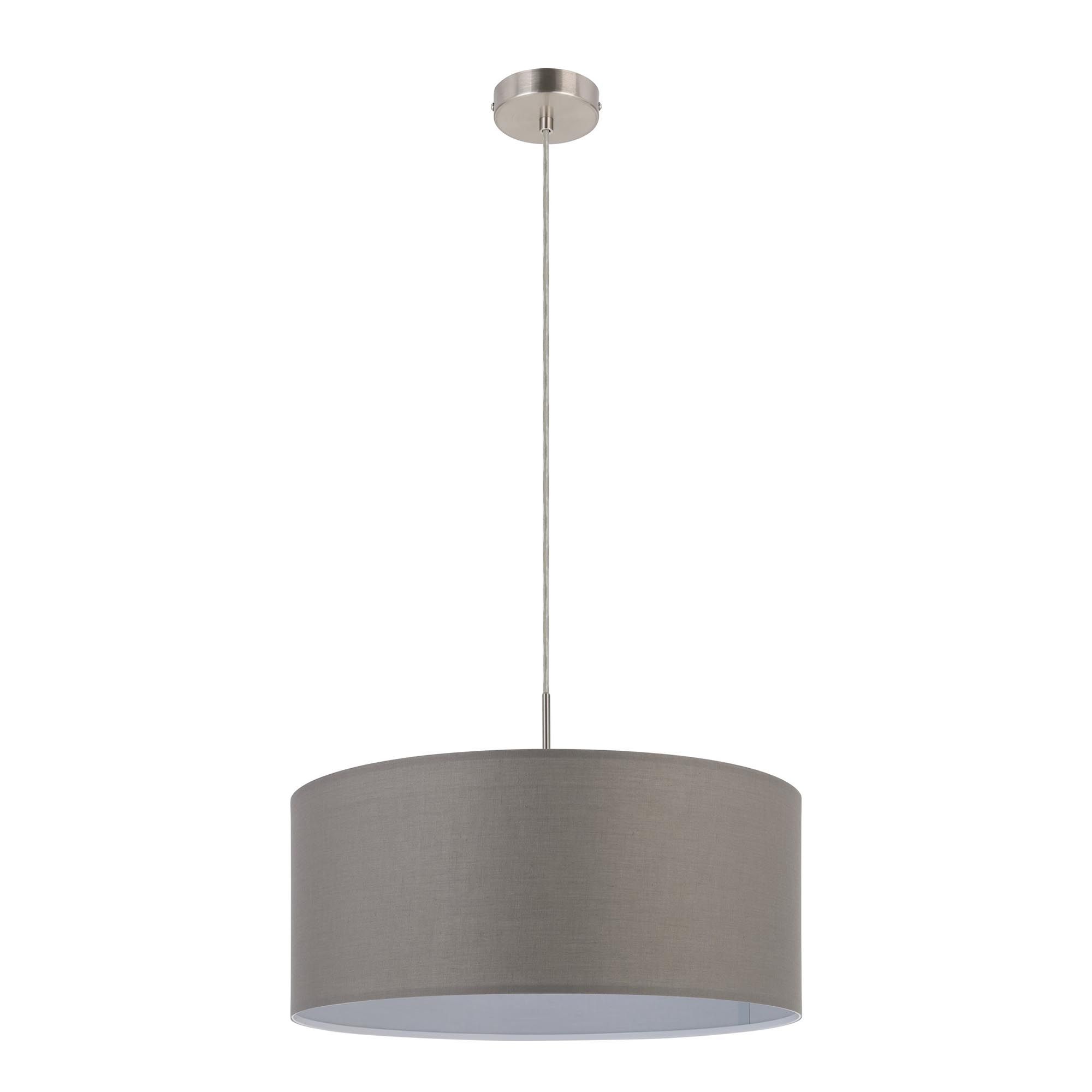 Suspension tissu anthracite PASTERI D53CM E27 1X60W