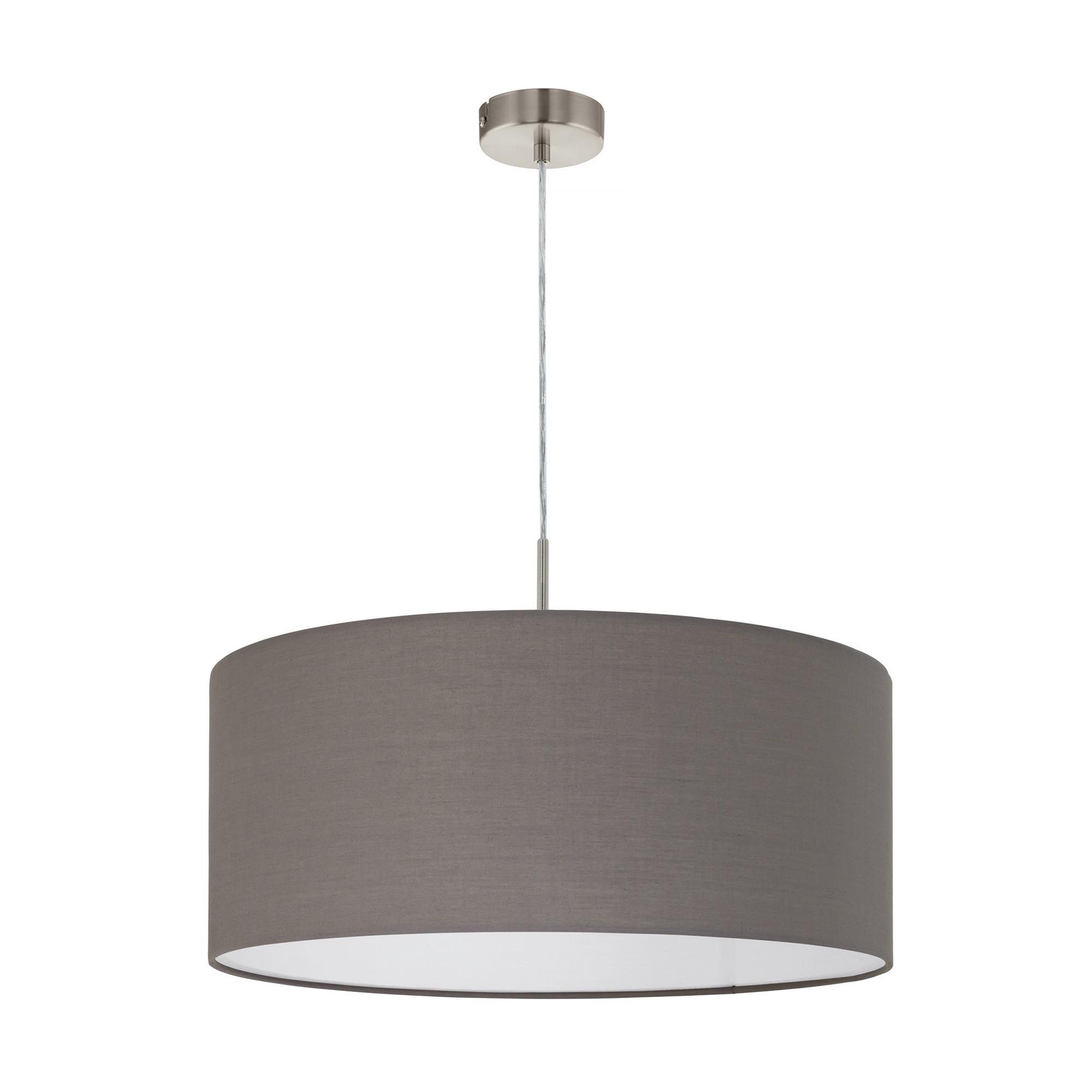 Suspension tissu anthracite PASTERI D53CM E27 1X60W