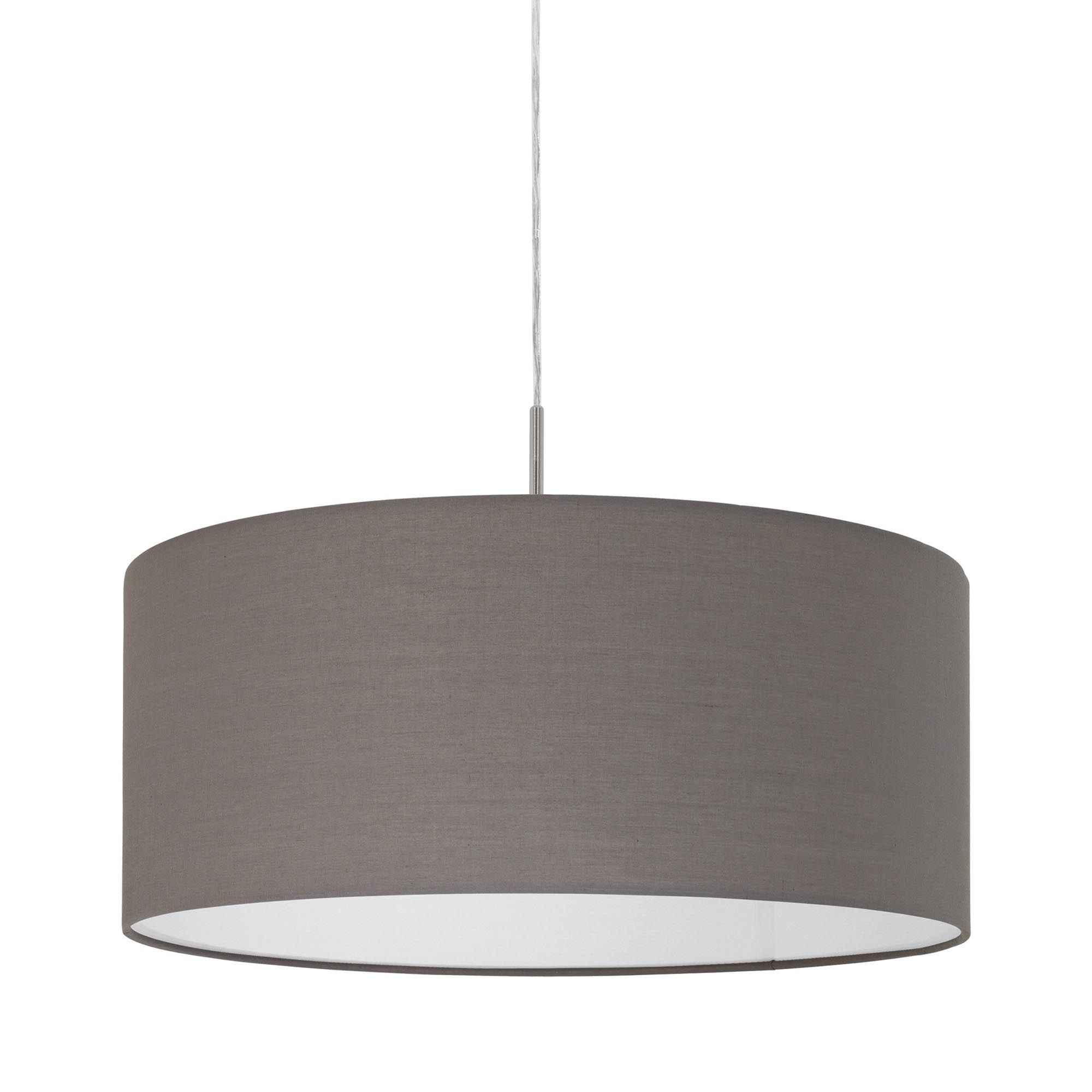 Suspension tissu anthracite PASTERI D53CM E27 1X60W