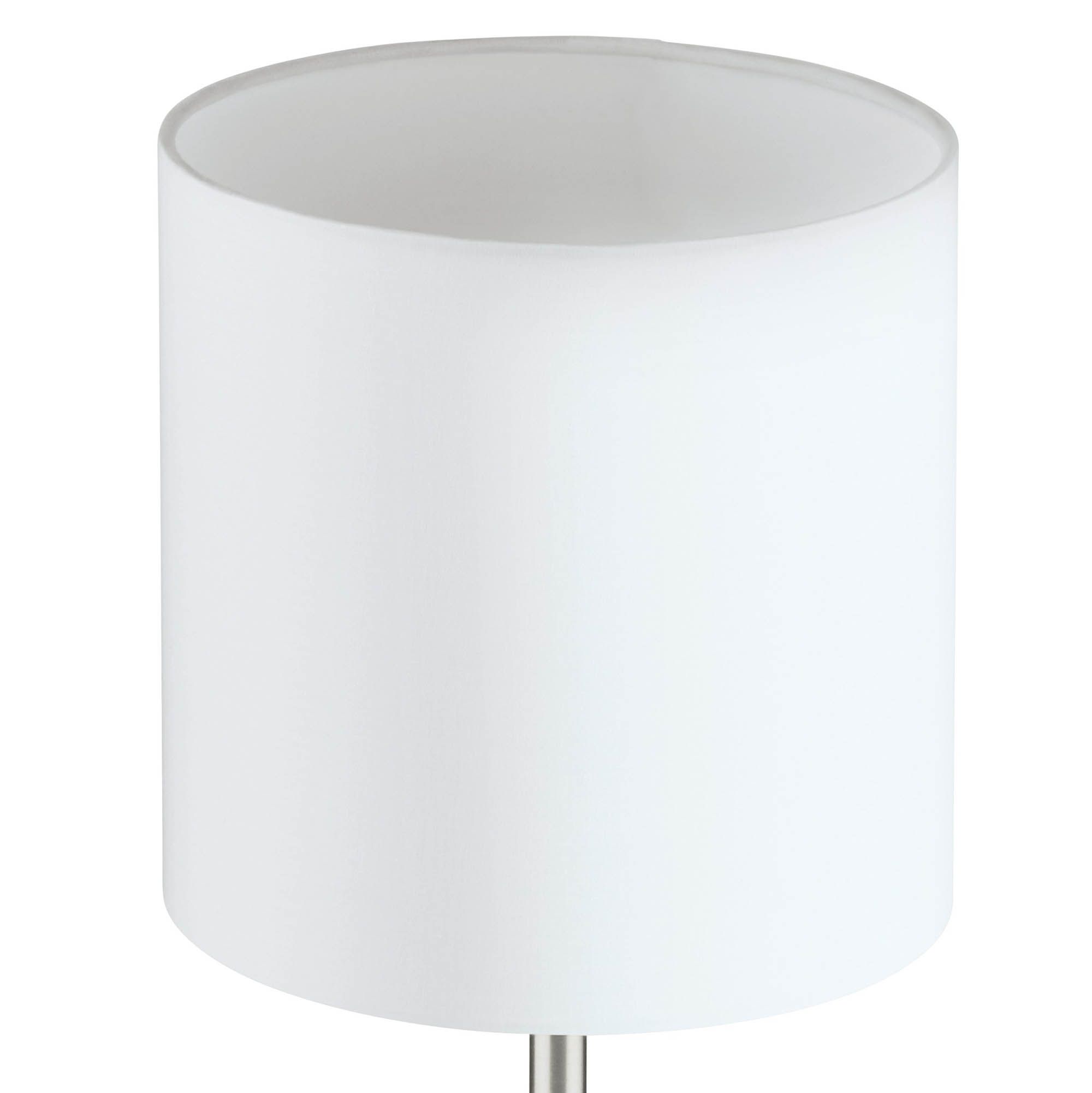 Lampe de table tissu blanc PASTERI E27 1X60W