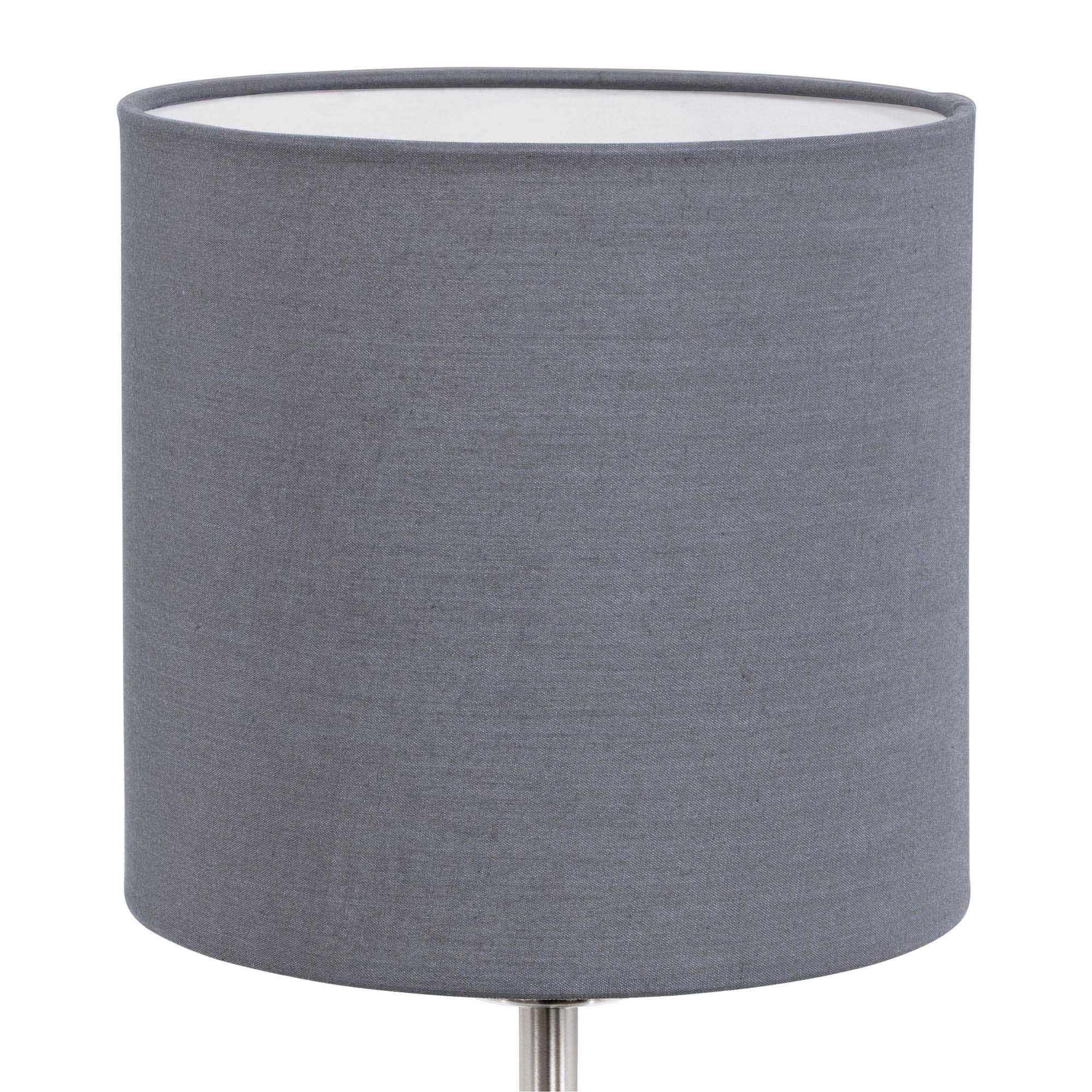 Lampe de table tissu gris PASTERI E27 1X60W