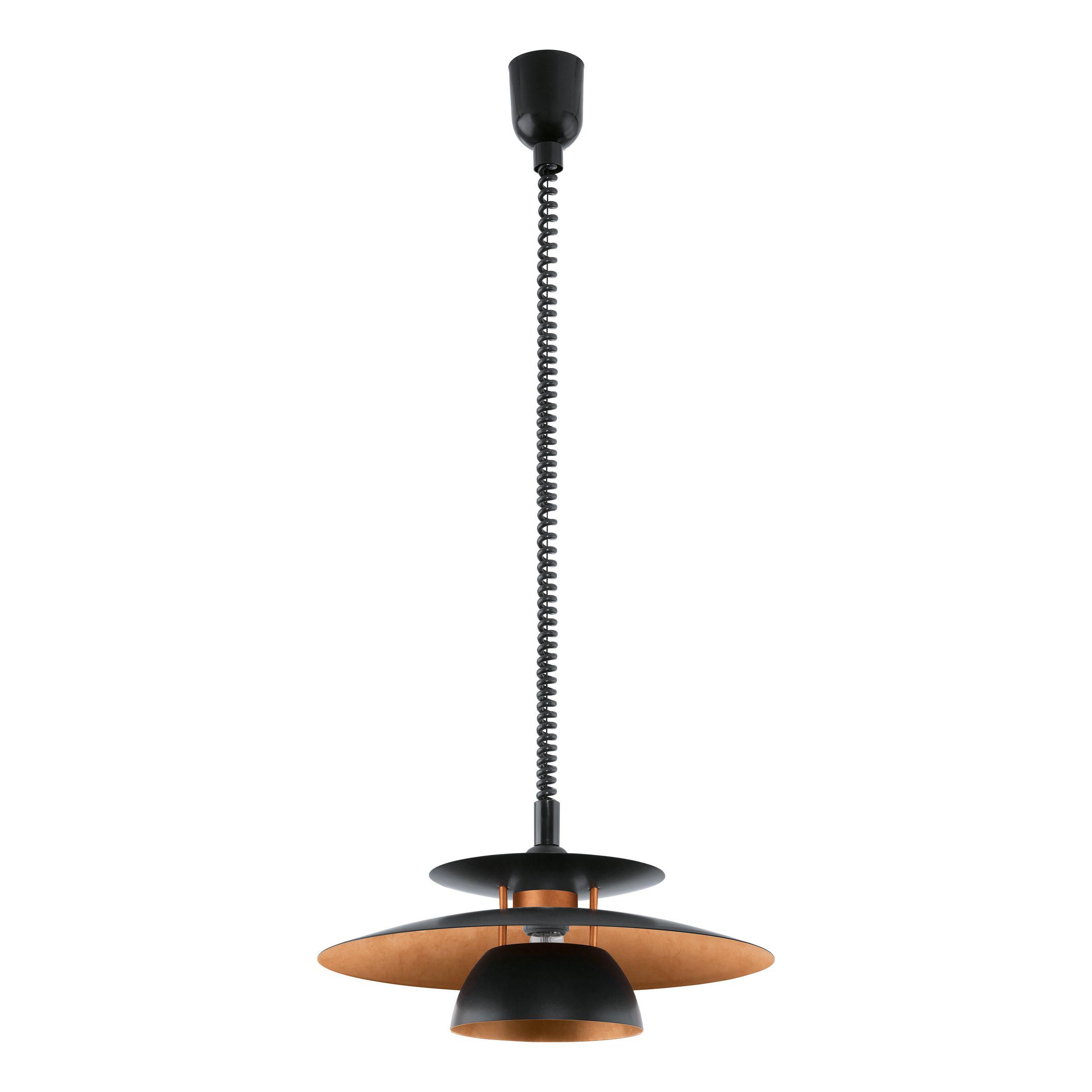 Suspension métal noir et cuivre BRENDA E27 1X60W