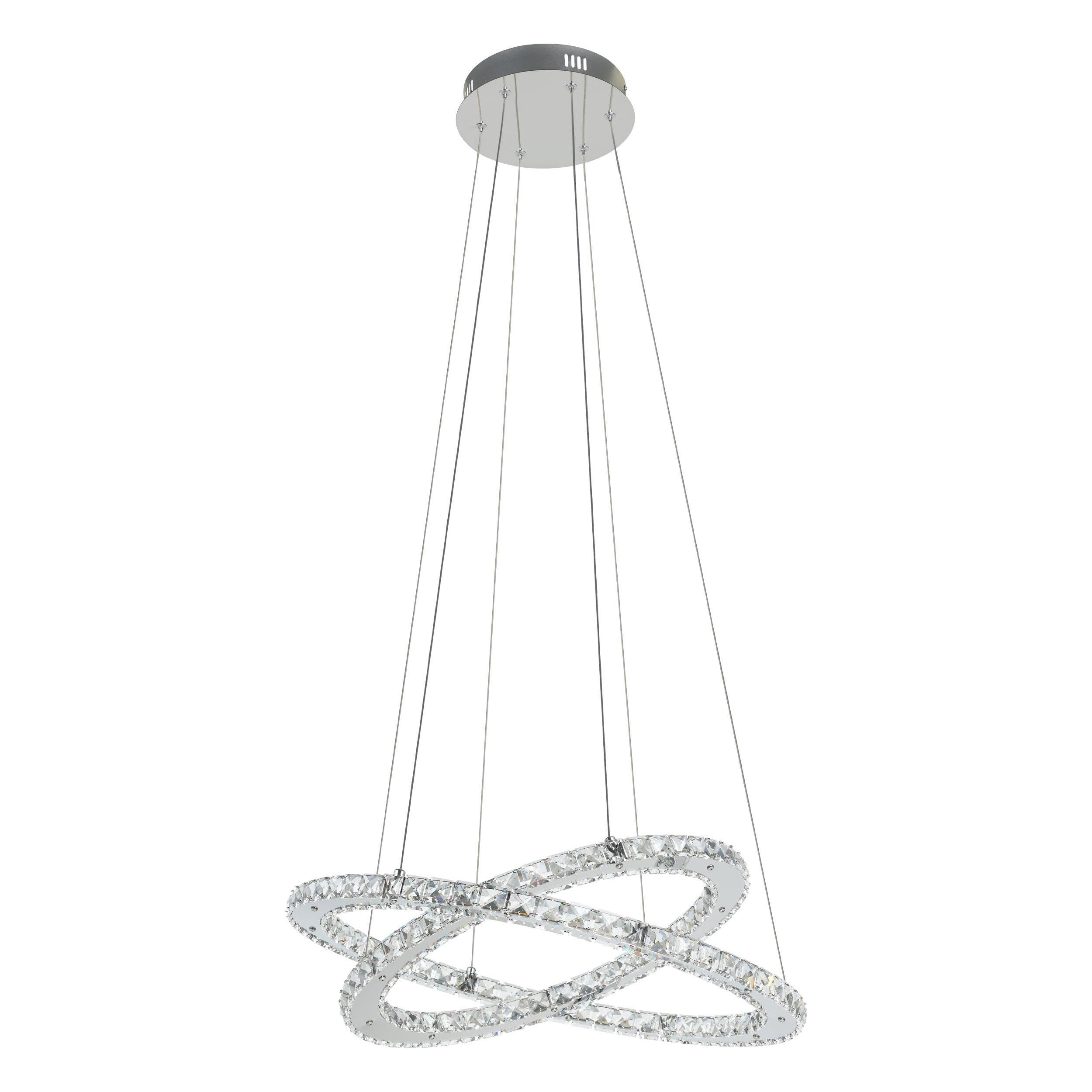 Suspension métal argenté VARRAZO LED INT 1X29W