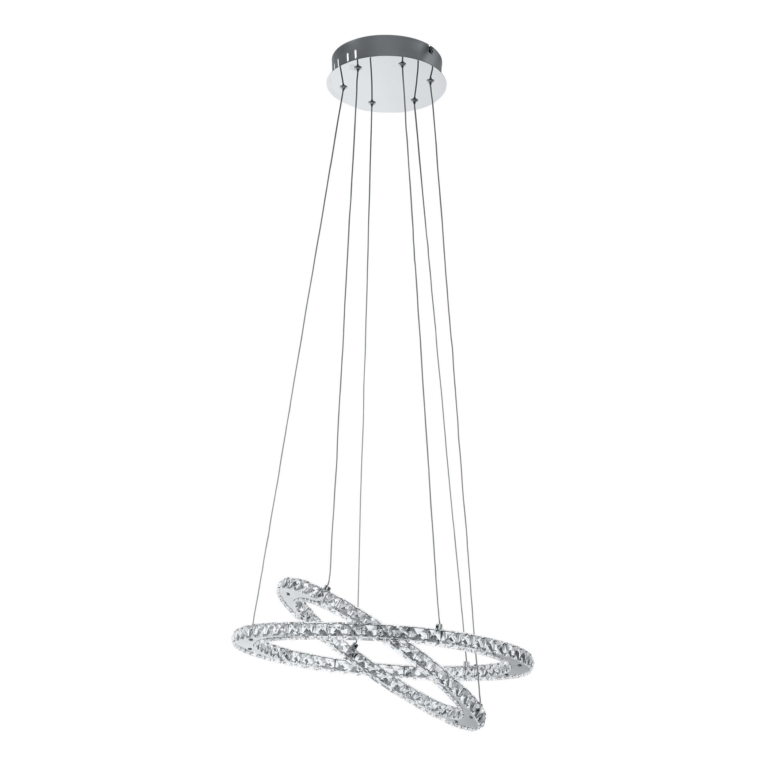 Suspension métal argenté VARRAZO LED INT 1X29W