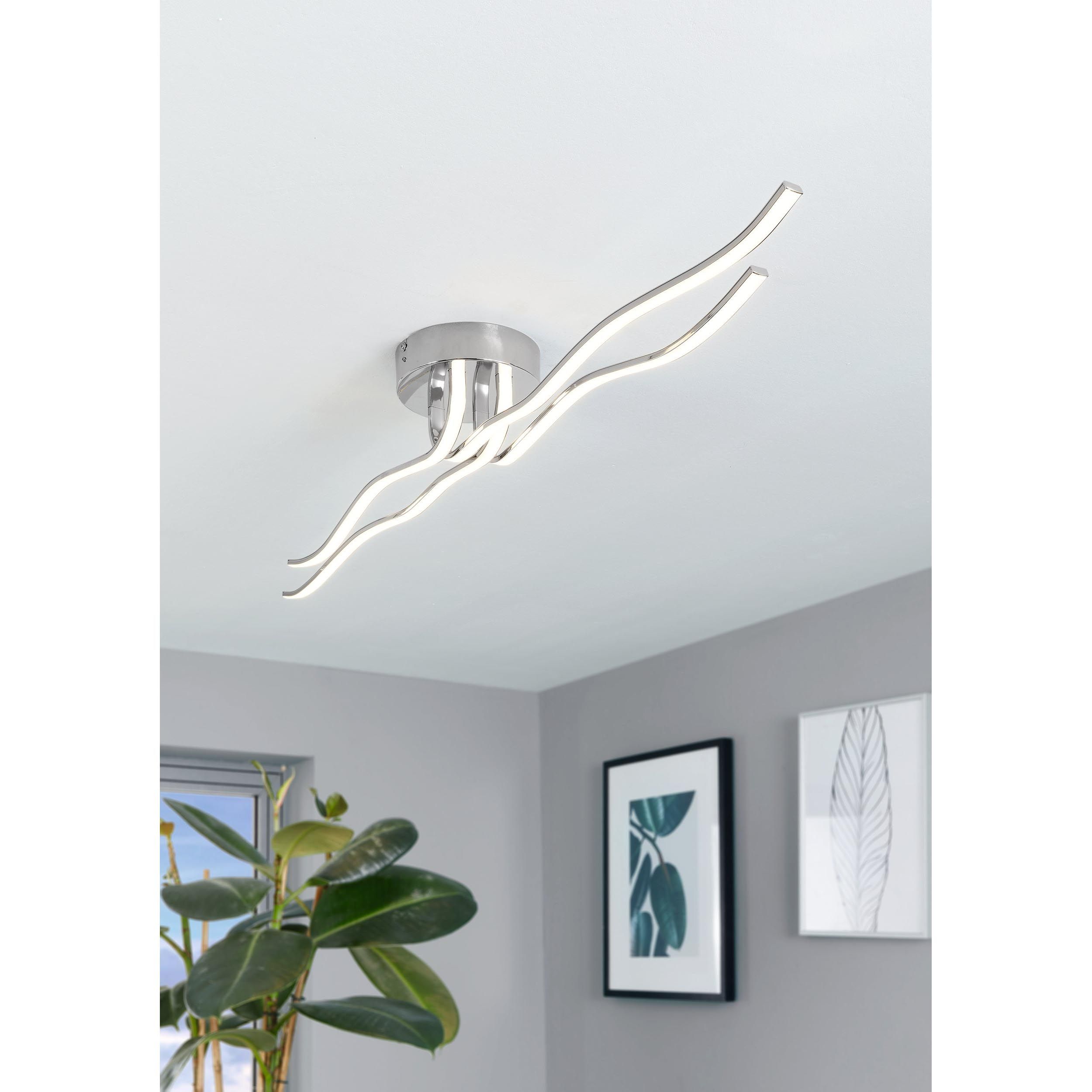 Plafonnier métal argenté RONCADE LED INT 1X37W