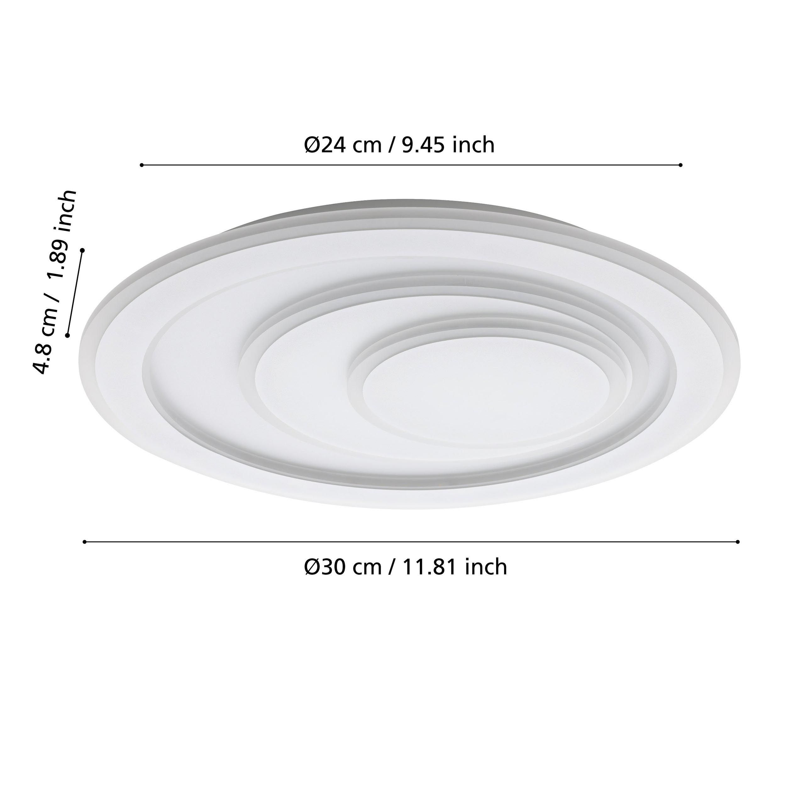 Plafonnier métal blanc PALAGIANO 1 D30CM LED INT 1X14,7W