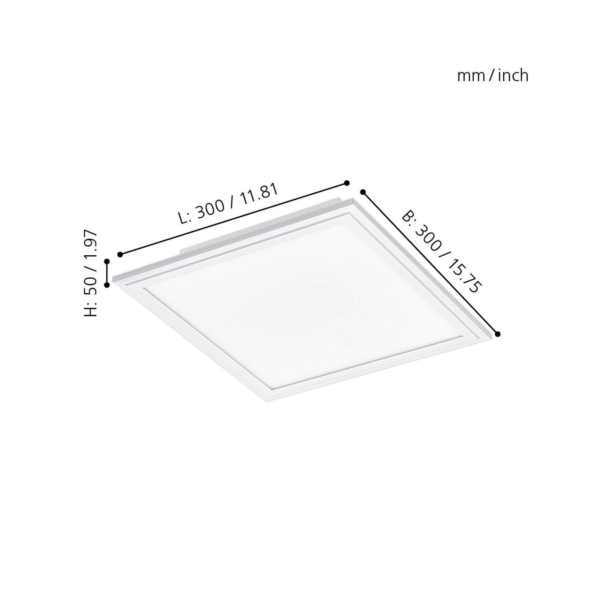 Plafonnier plastique blanc SALOBRENA 1 L30 cm LED INT 1X14W