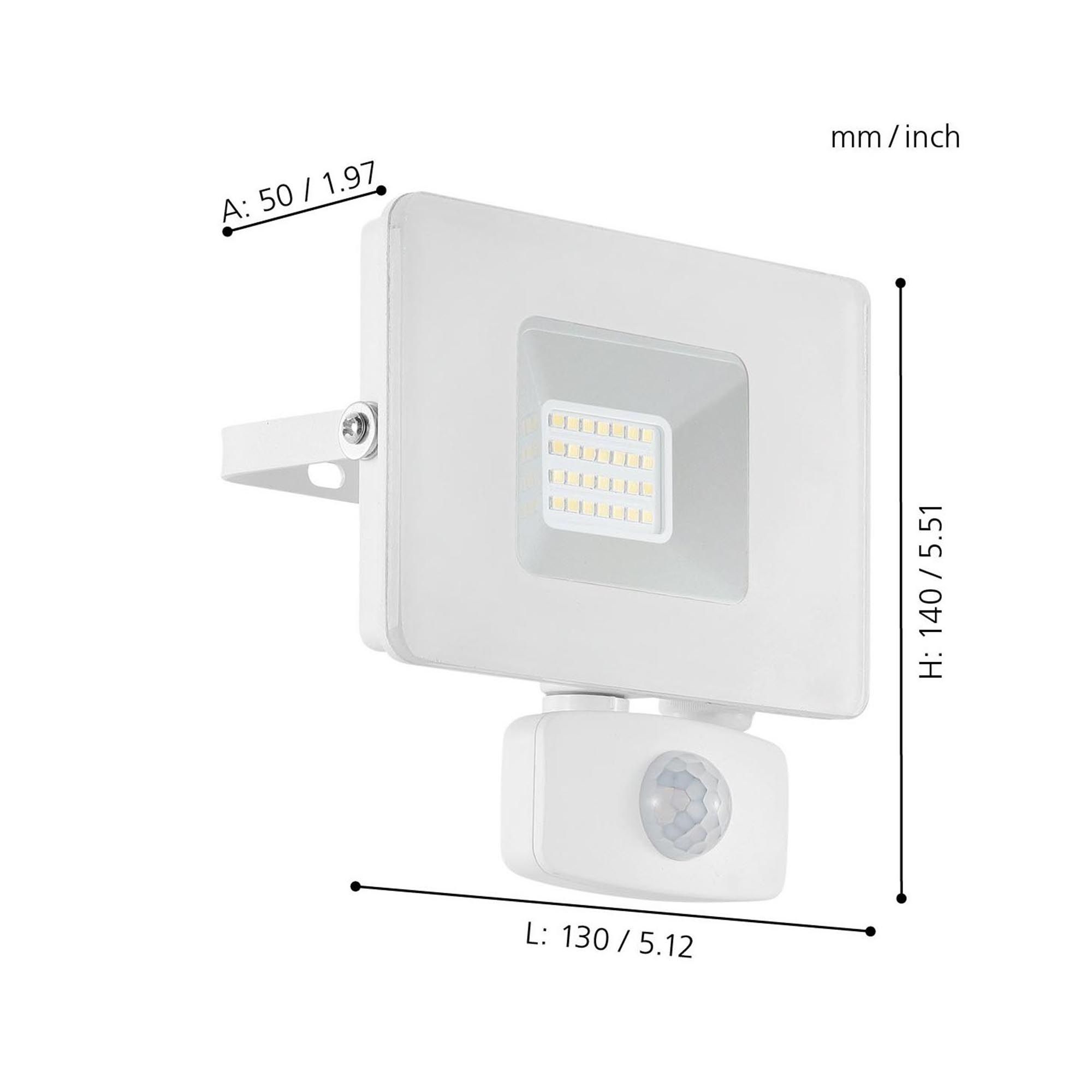 Applique extérieure métal blanc FAEDO 3 LED INT 21W