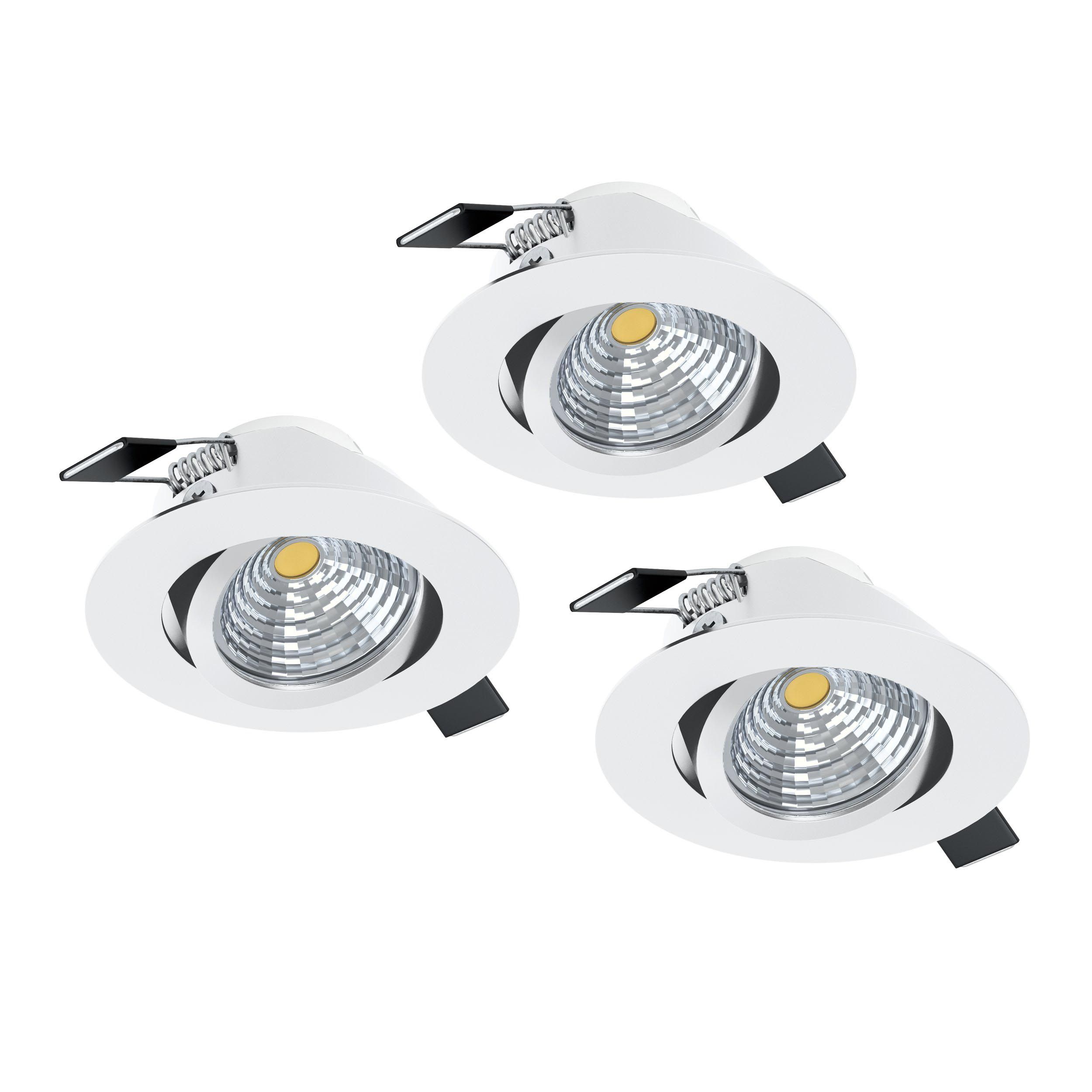 Spot à encastrer métal blanc SALICETO X3 LED INT 3X6W