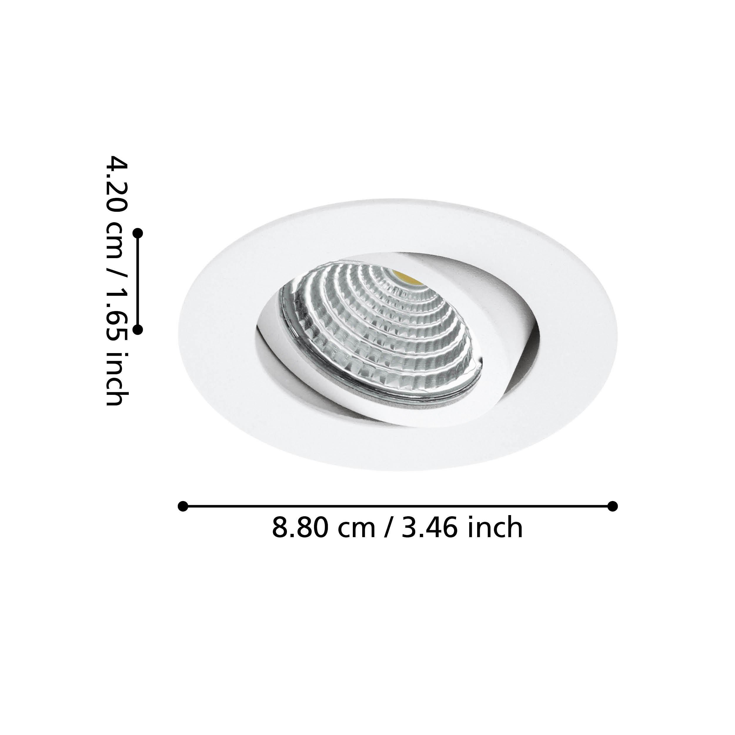 Spot à encastrer métal blanc SALICETO X3 LED INT 3X6W