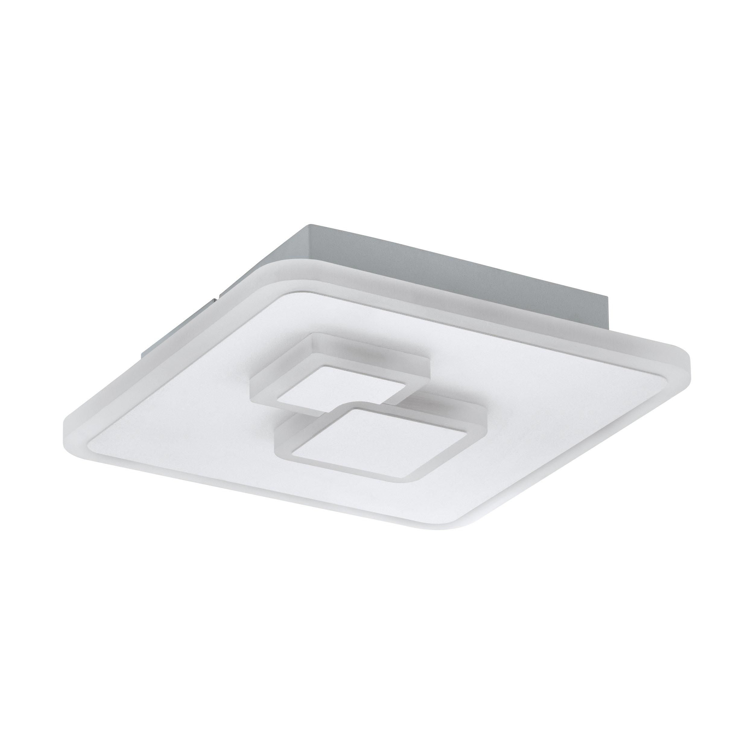 Plafonnier plastique blanc CADEGAL Carré LED INT 1X7,8W