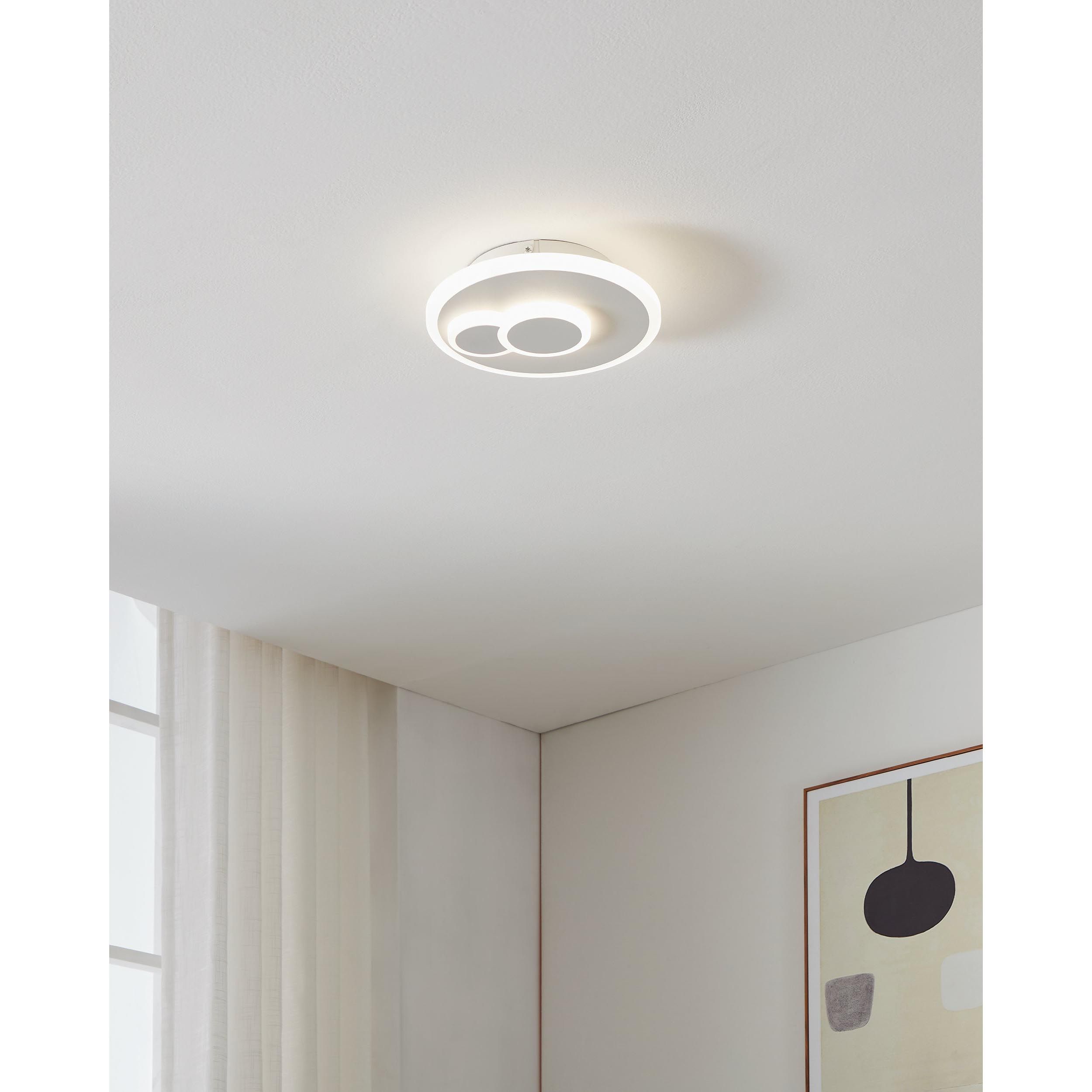 Plafonnier plastique blanc CADEGAL Rond LED INT 1X7,8W