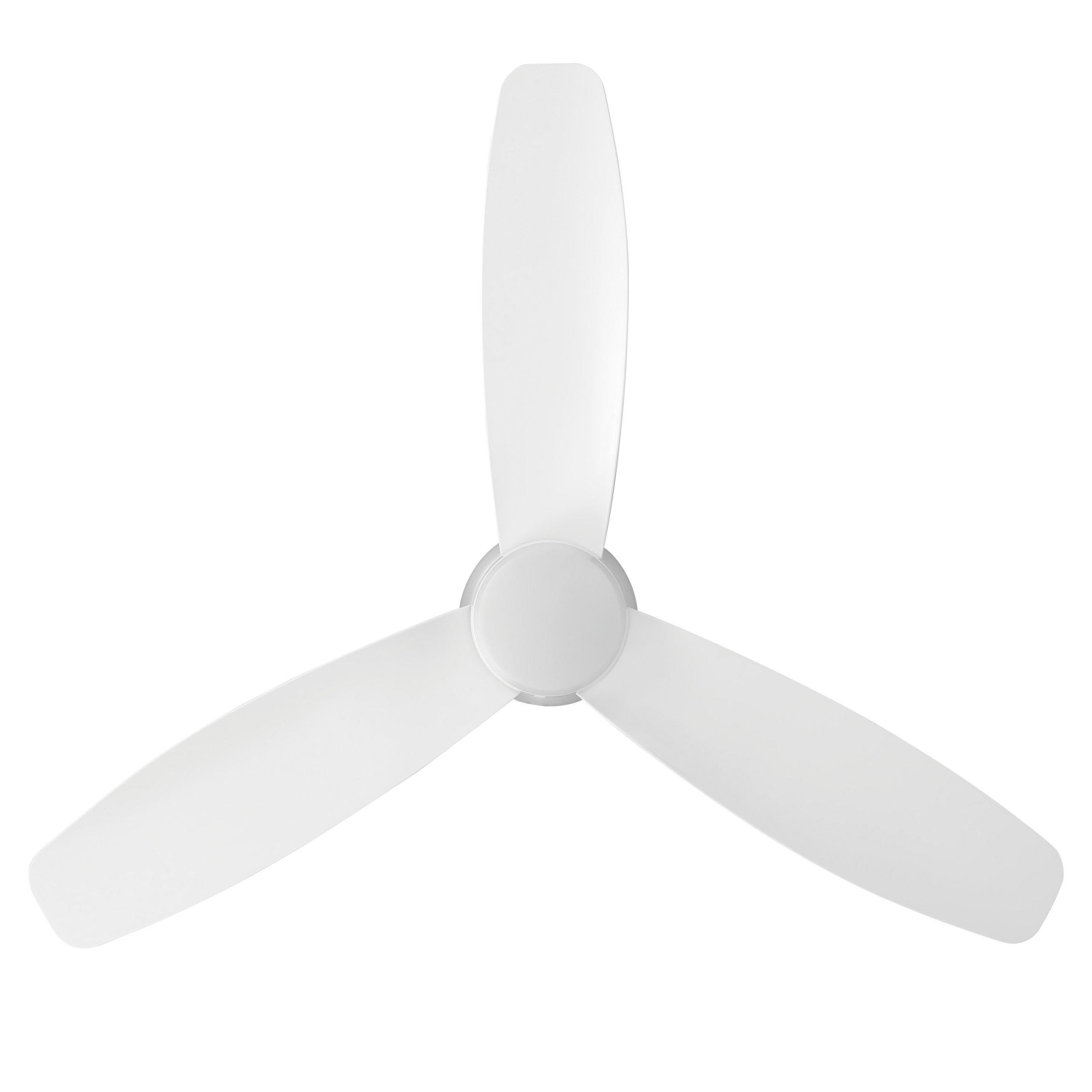 Ventilateur métal blanc BAVARO LED INT 3X12W