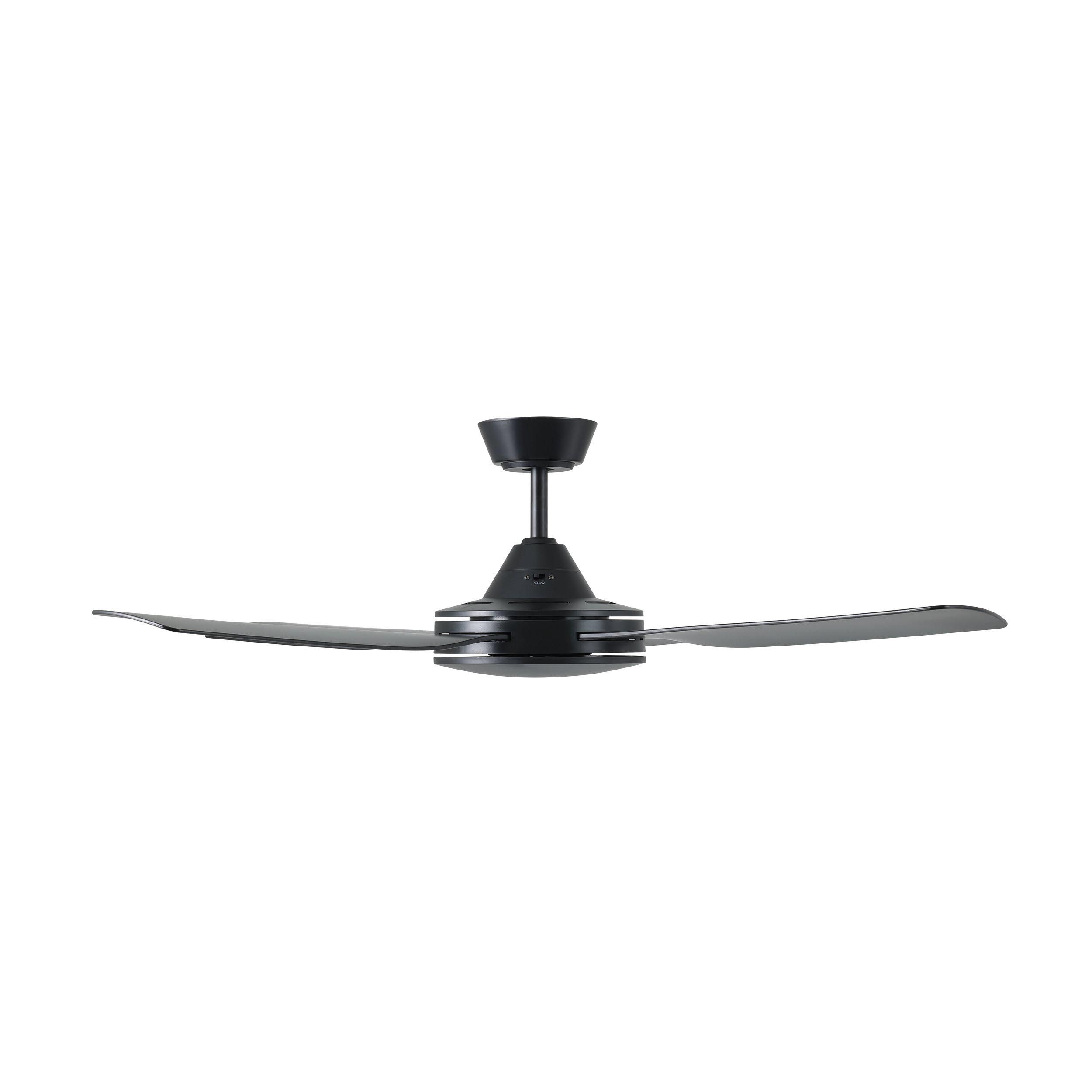 Ventilateur en  plastique noir BONDI 1 3 pales