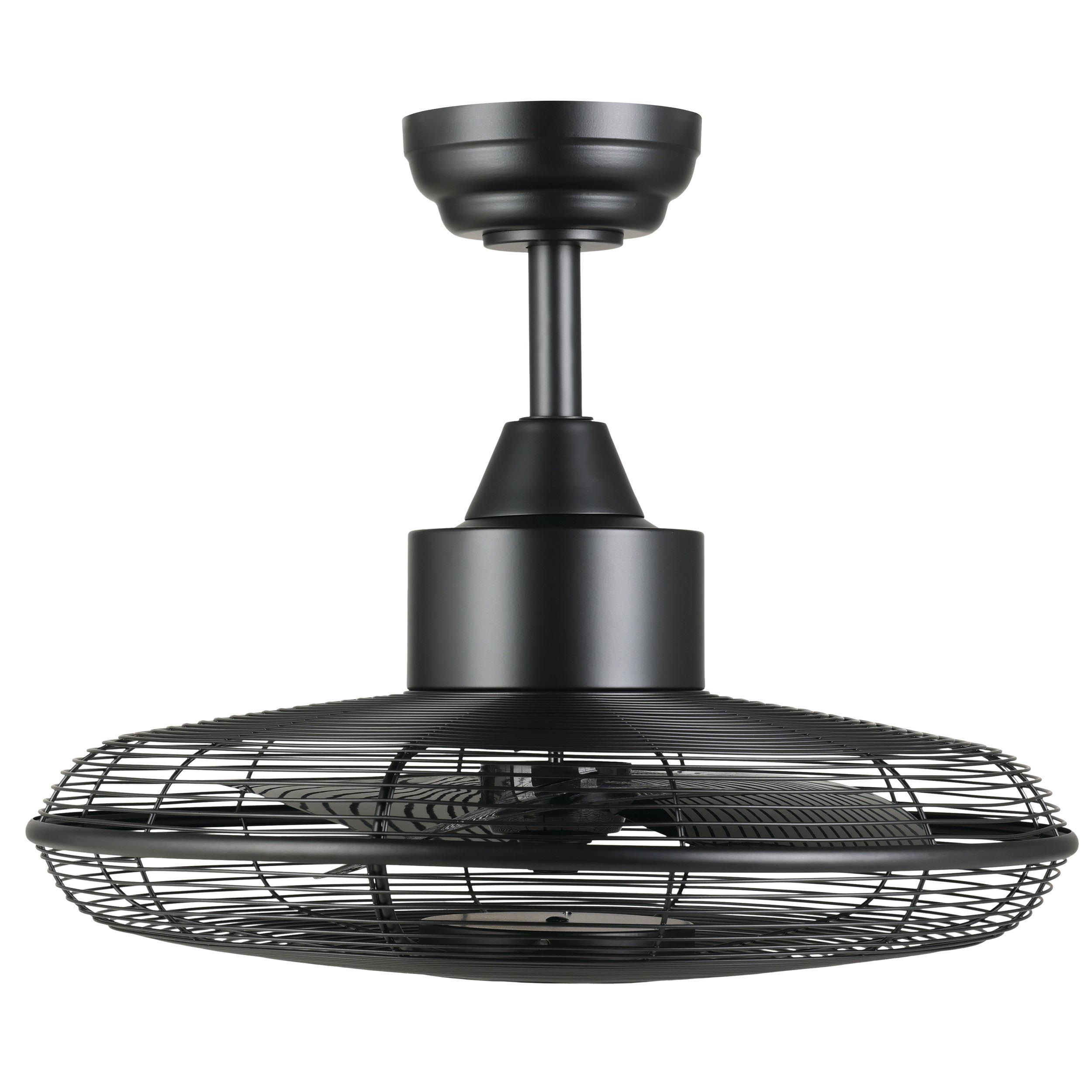 Ventilateur métal noir IGELDO LED INT 1X15W