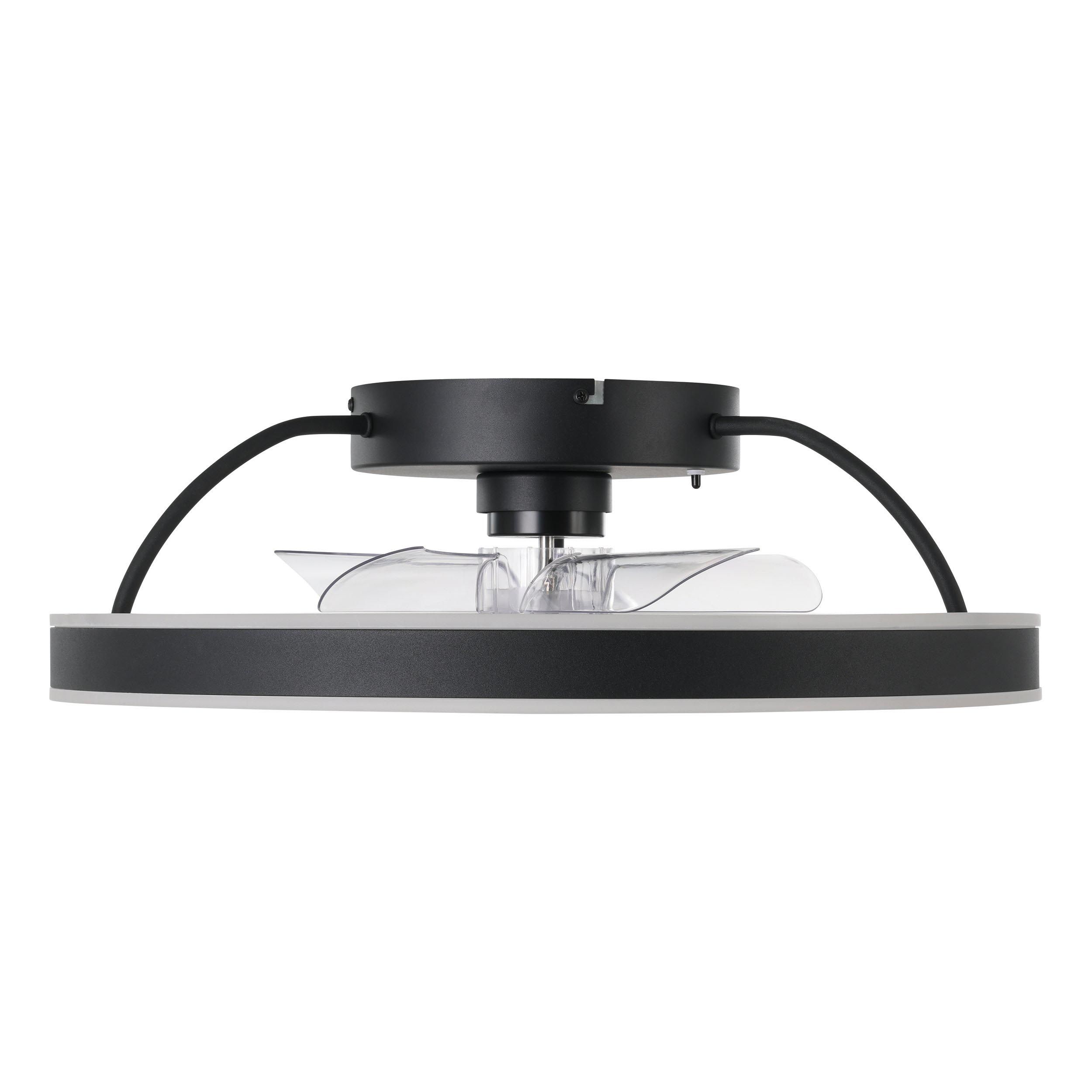 Ventilateur métal noir MARINELLA LED INT 1X30W