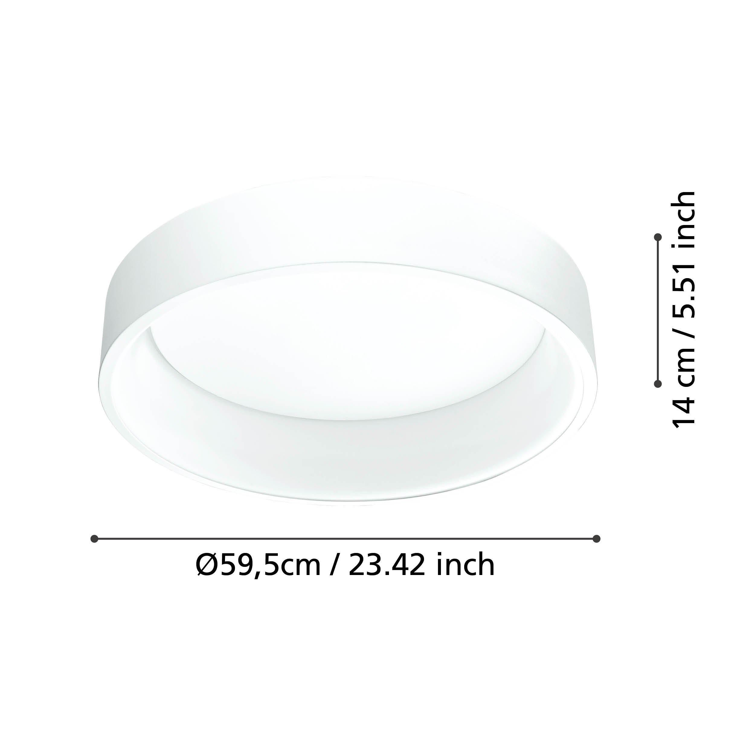 Plafonnier plastique blanc MARGHERA 1 LED INT 4X8,8W