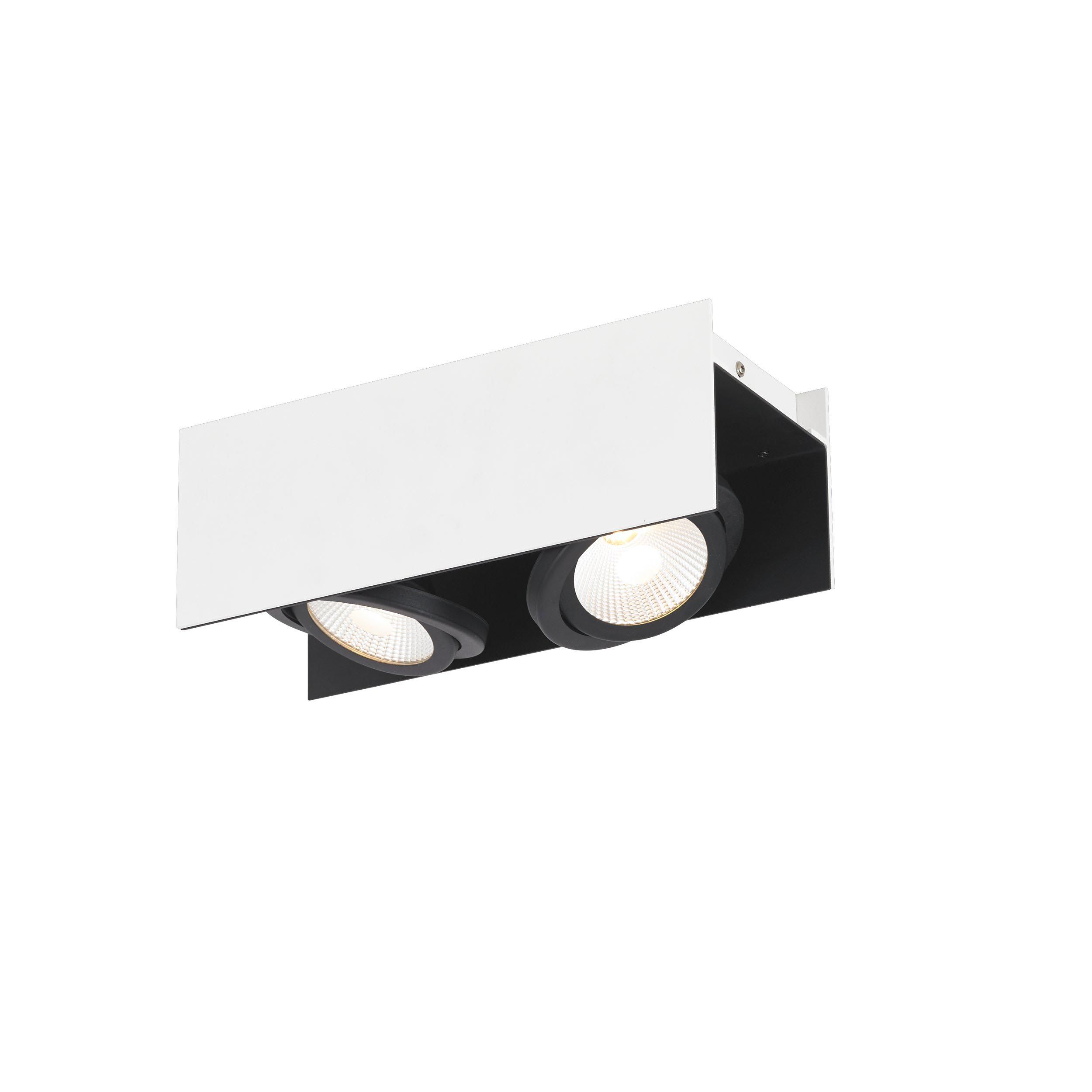 Plafonnier métal blanc VIDAGO LED INT 2X5,4W