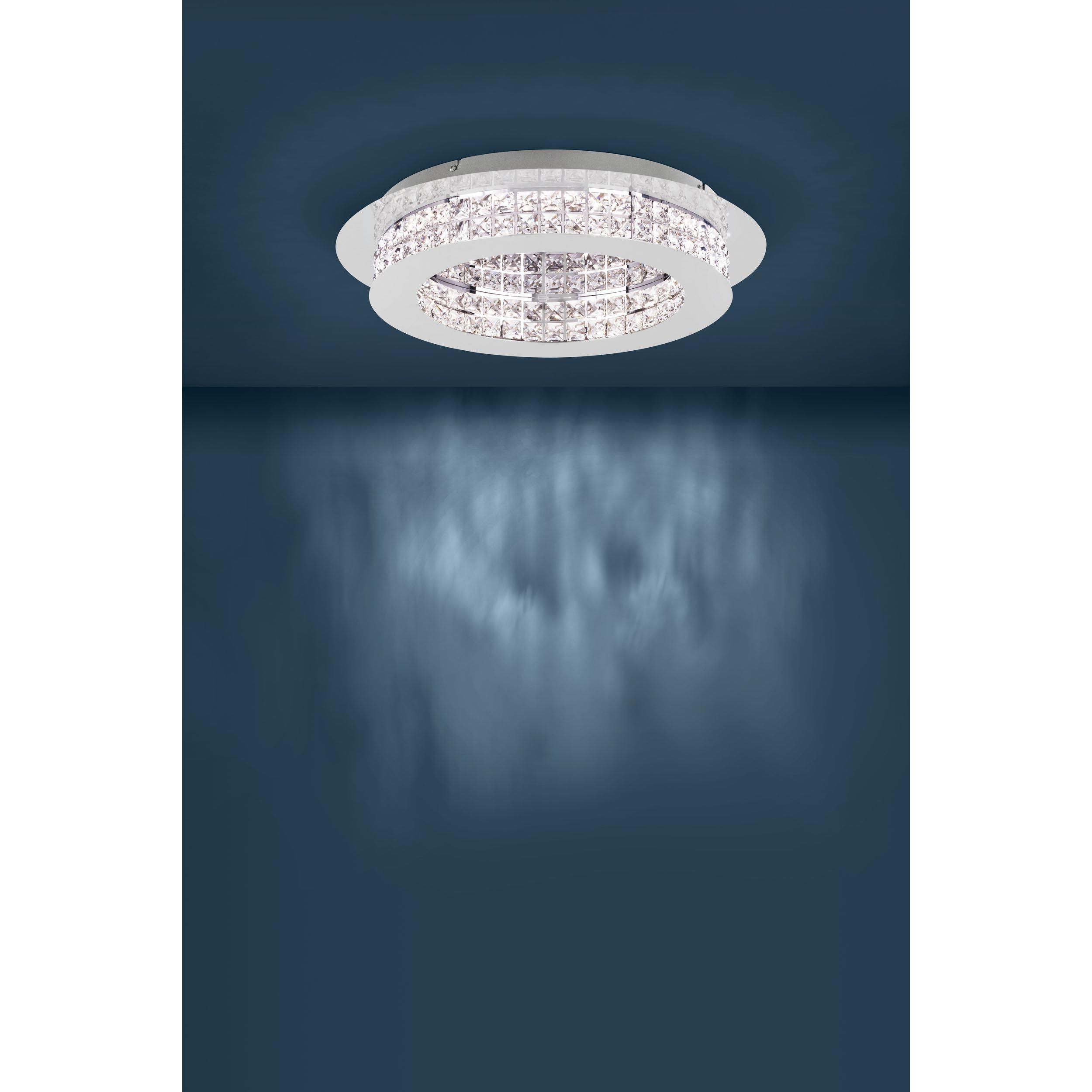 Plafonnier métal argenté PRINCIPE LED INT 10X3,15W