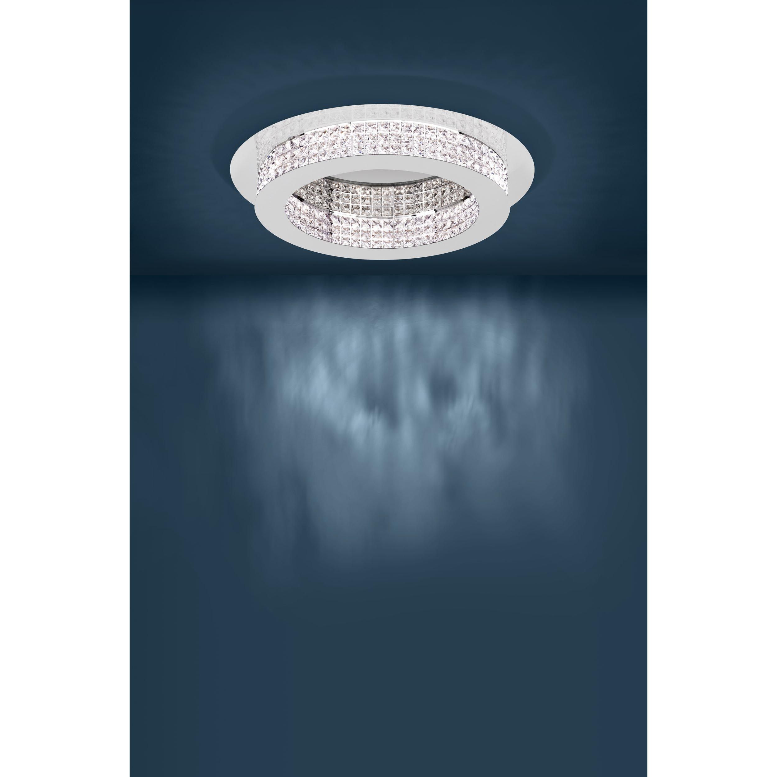 Plafonnier métal argenté PRINCIPE LED INT 14X3,15W