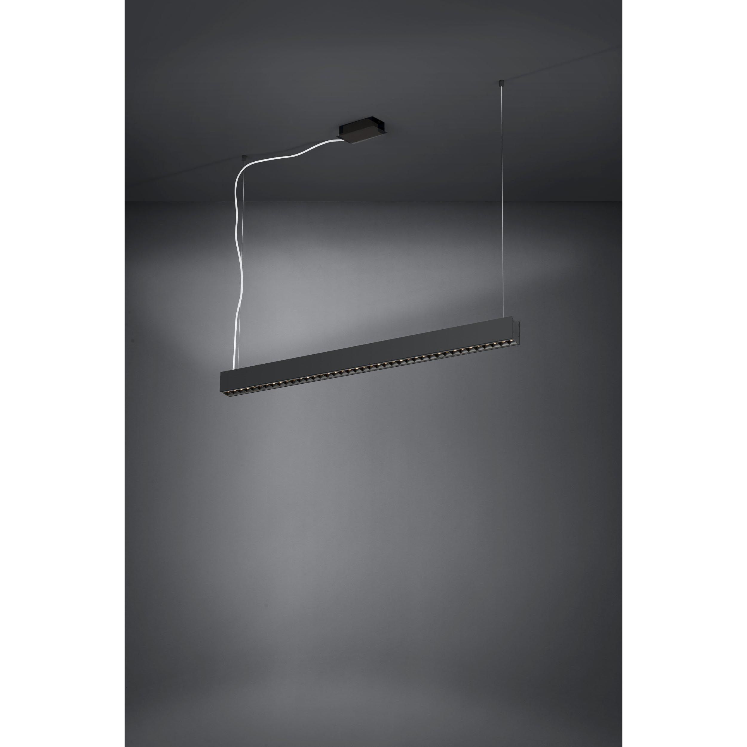 Suspension métal noir TERMINI LED INT 1X33W