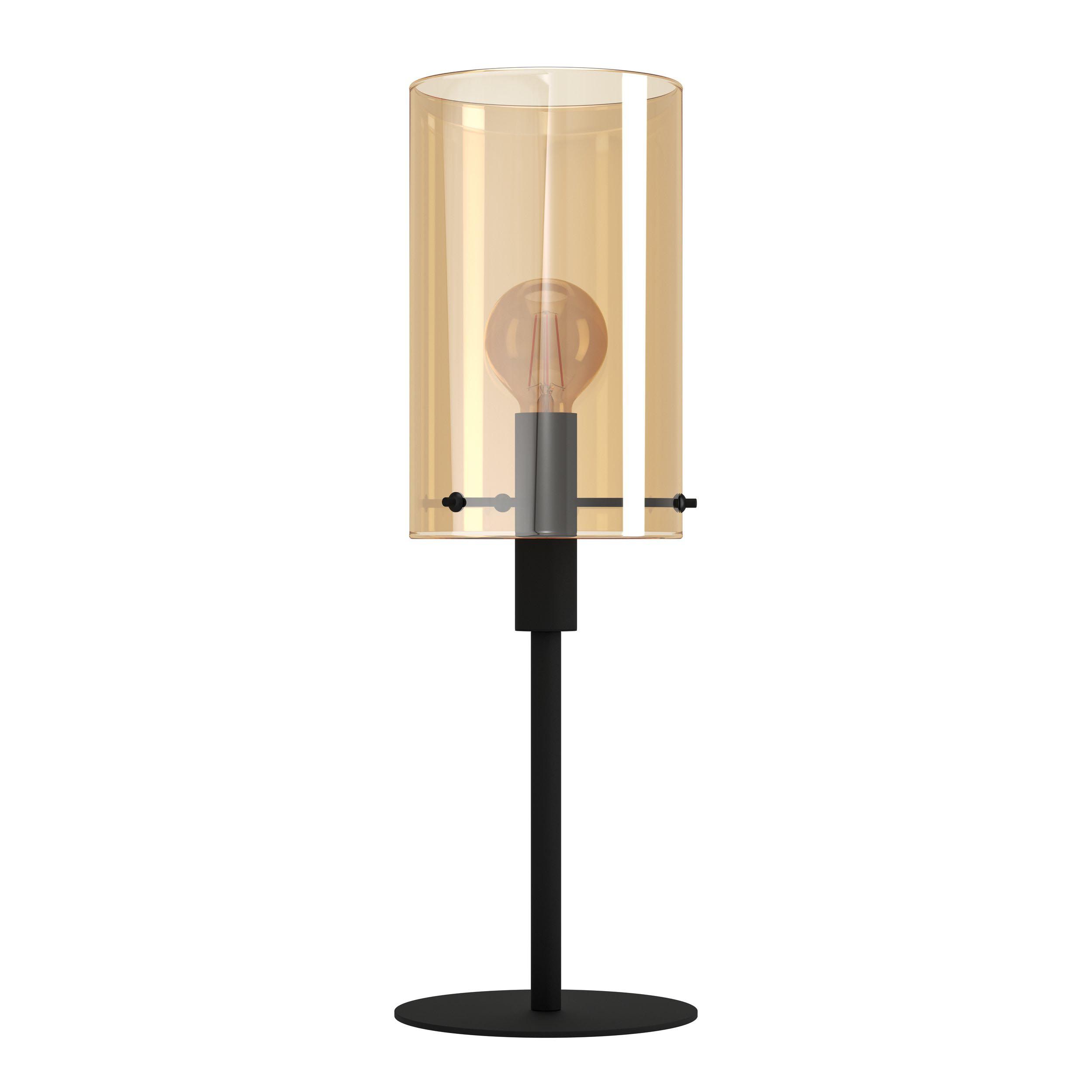 Lampe de table verre ambre POLVERARA E27 1X40W