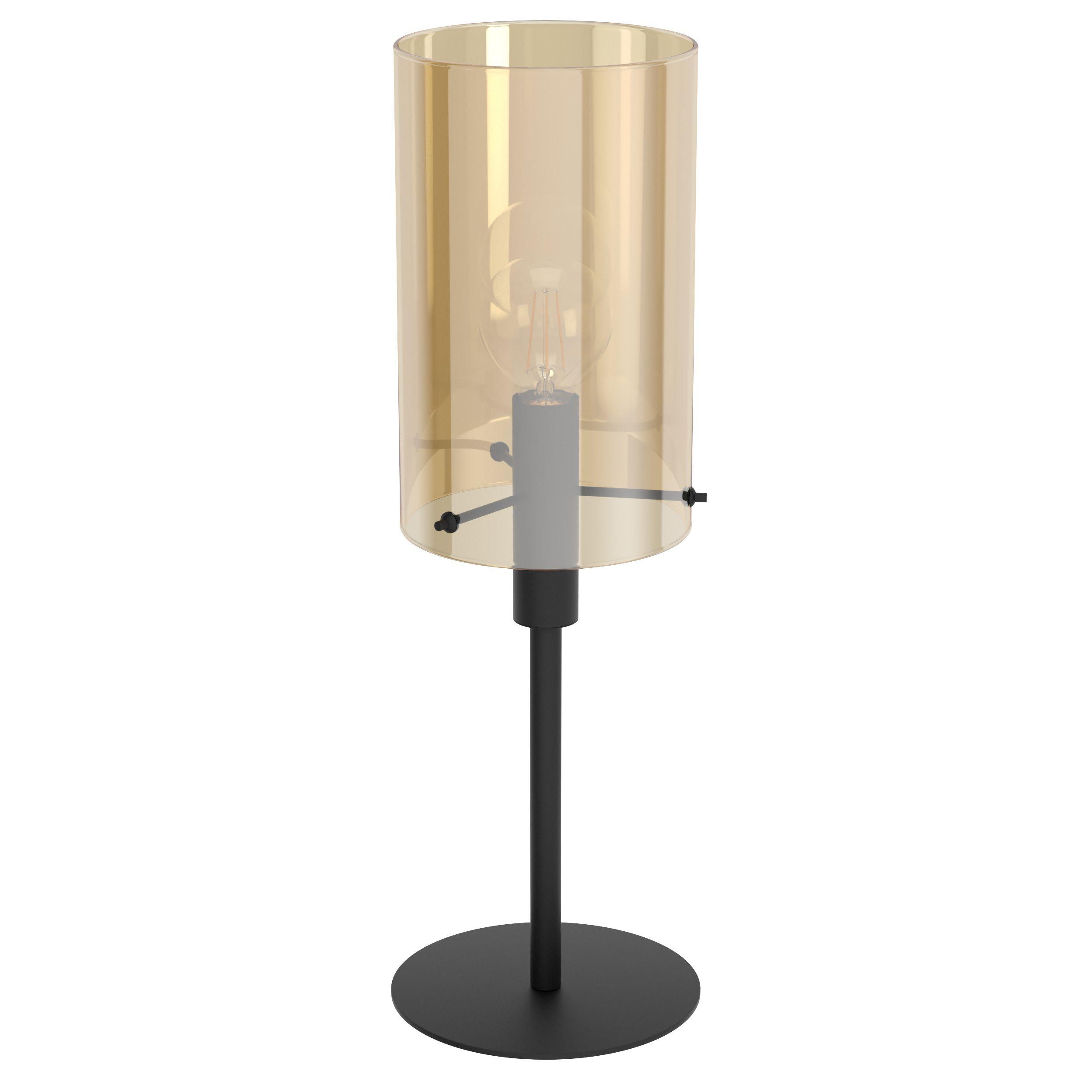 Lampe de table verre ambre POLVERARA E27 1X40W