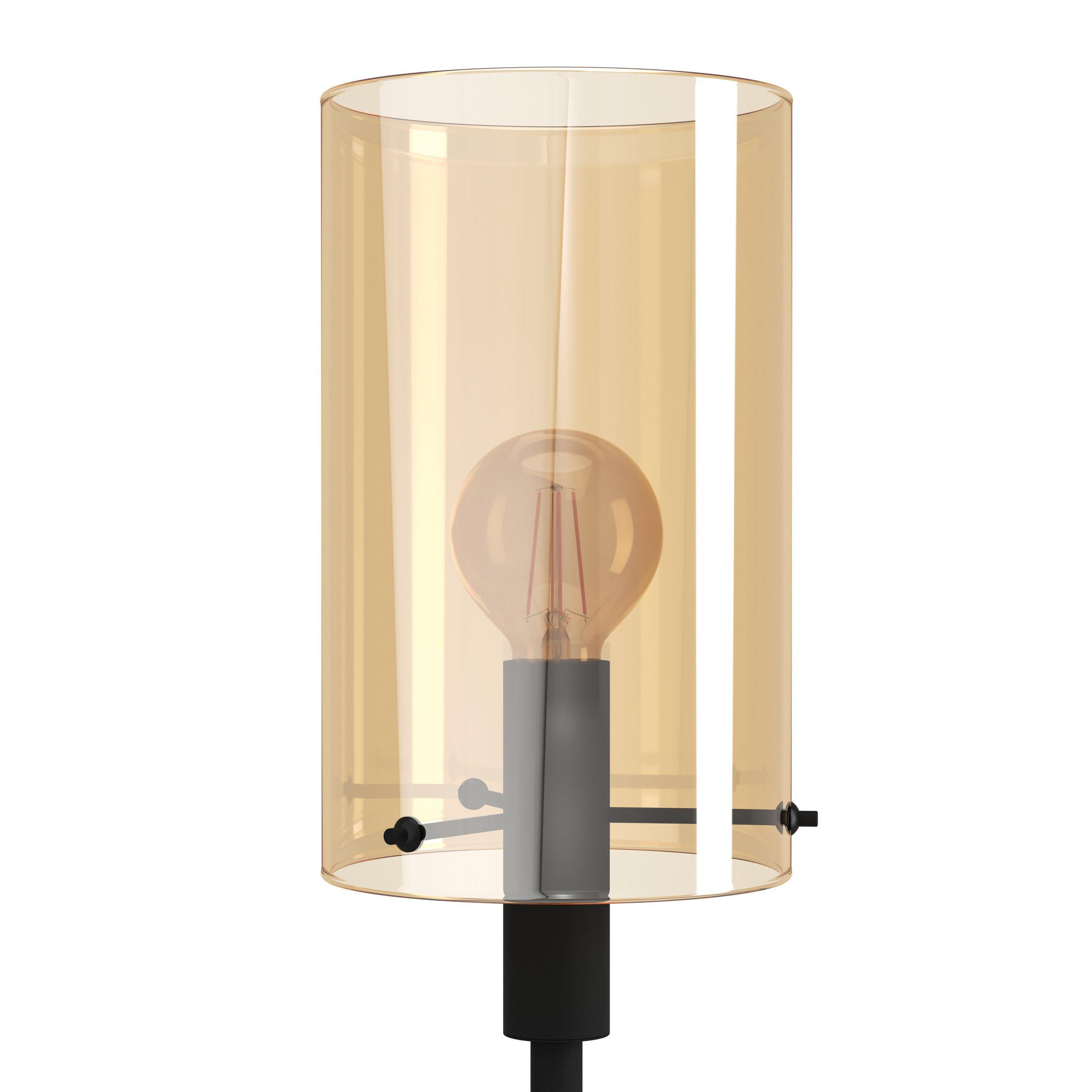 Lampe de table verre ambre POLVERARA E27 1X40W