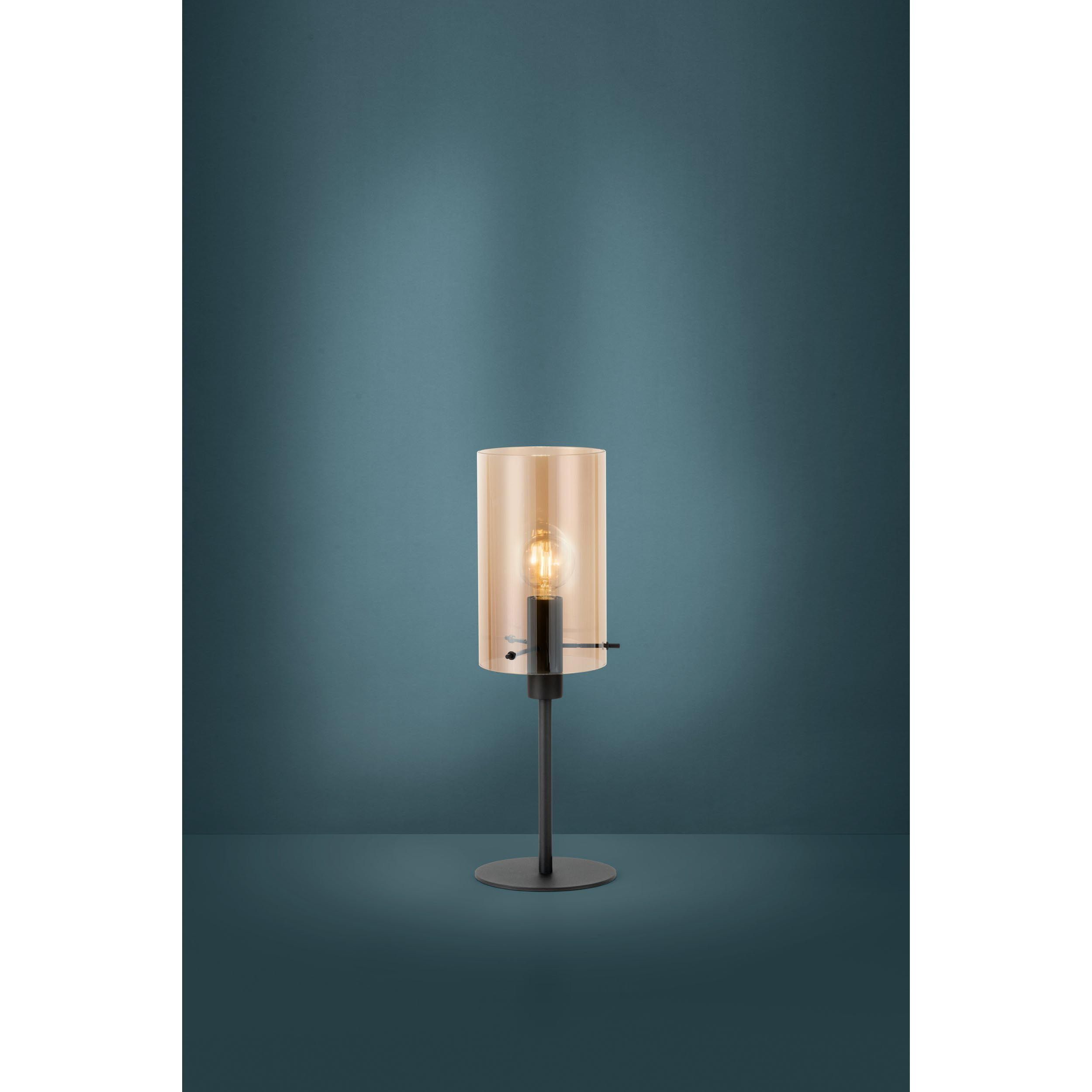 Lampe de table verre ambre POLVERARA E27 1X40W