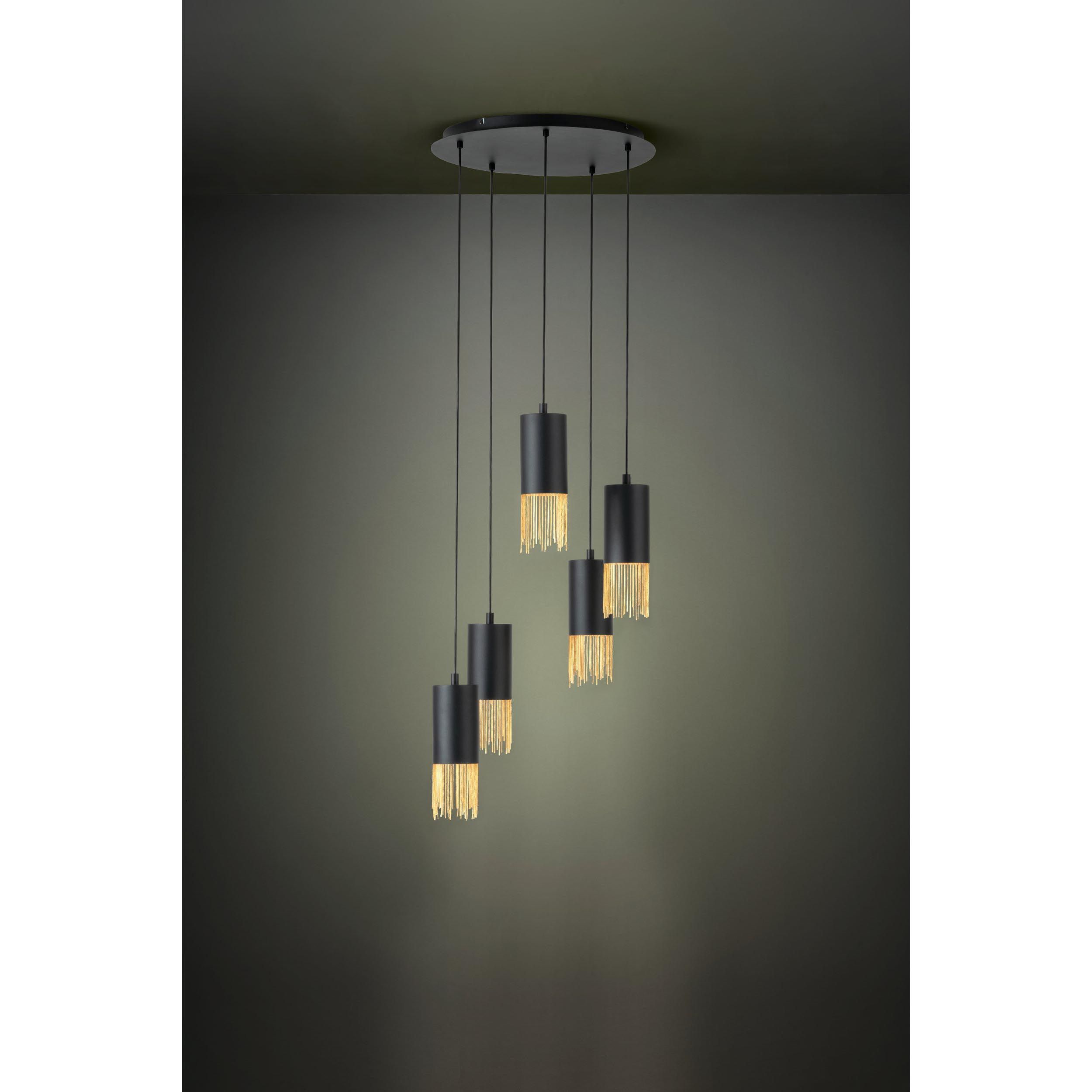 Suspension métal noir COUNUZULUS E27 5X40W