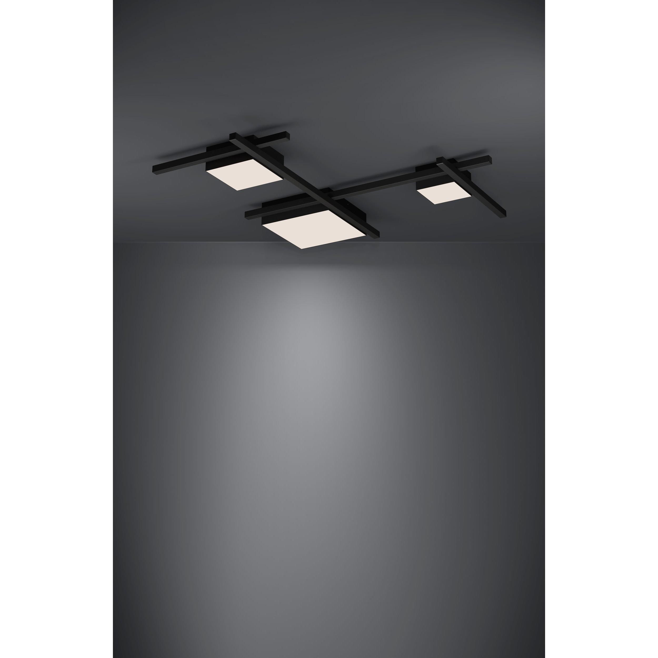 Plafonnier métal noir VIAREGGIO LED INT 1X5,8W