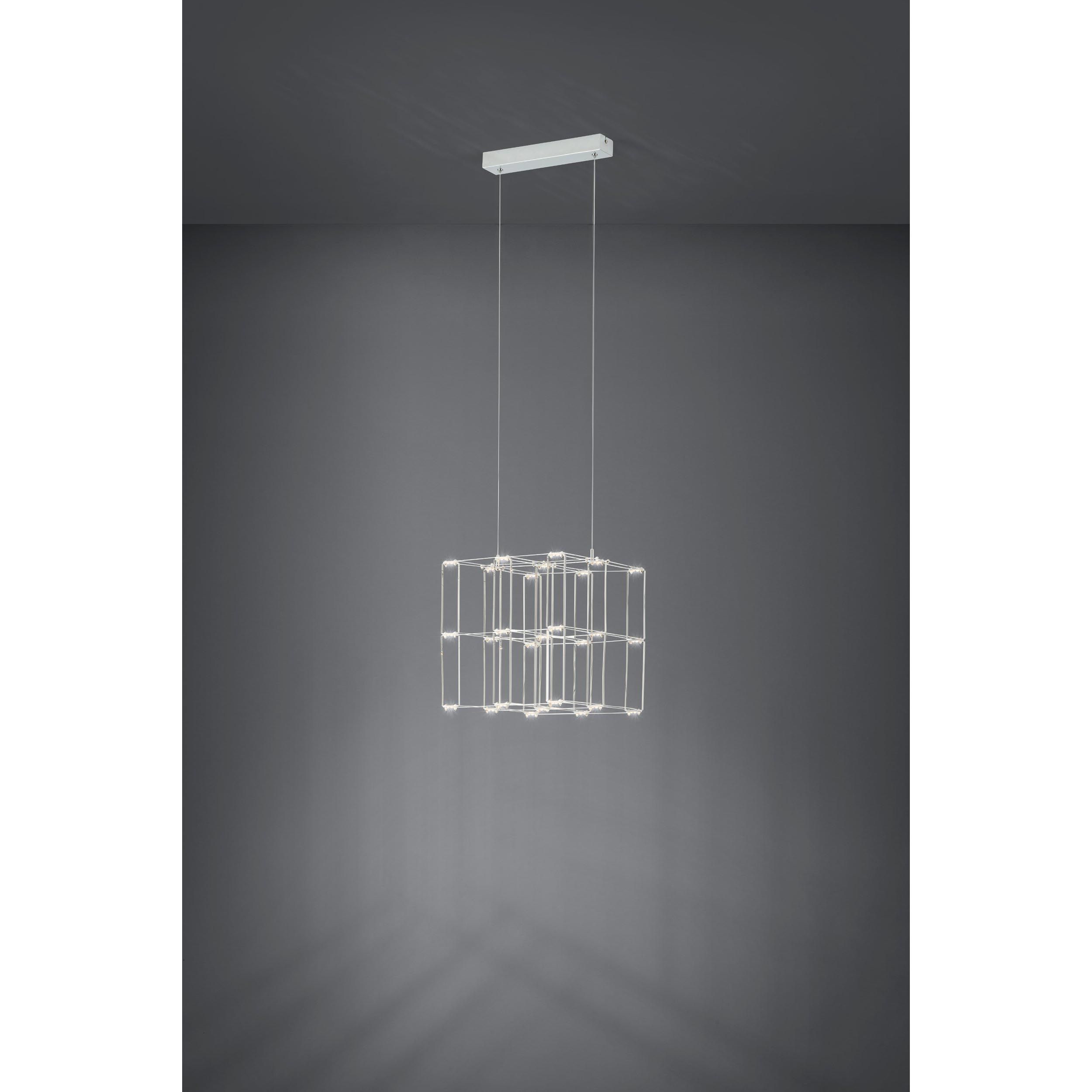 Suspension métal argenté FRONTERA LED INT 27X0,75W