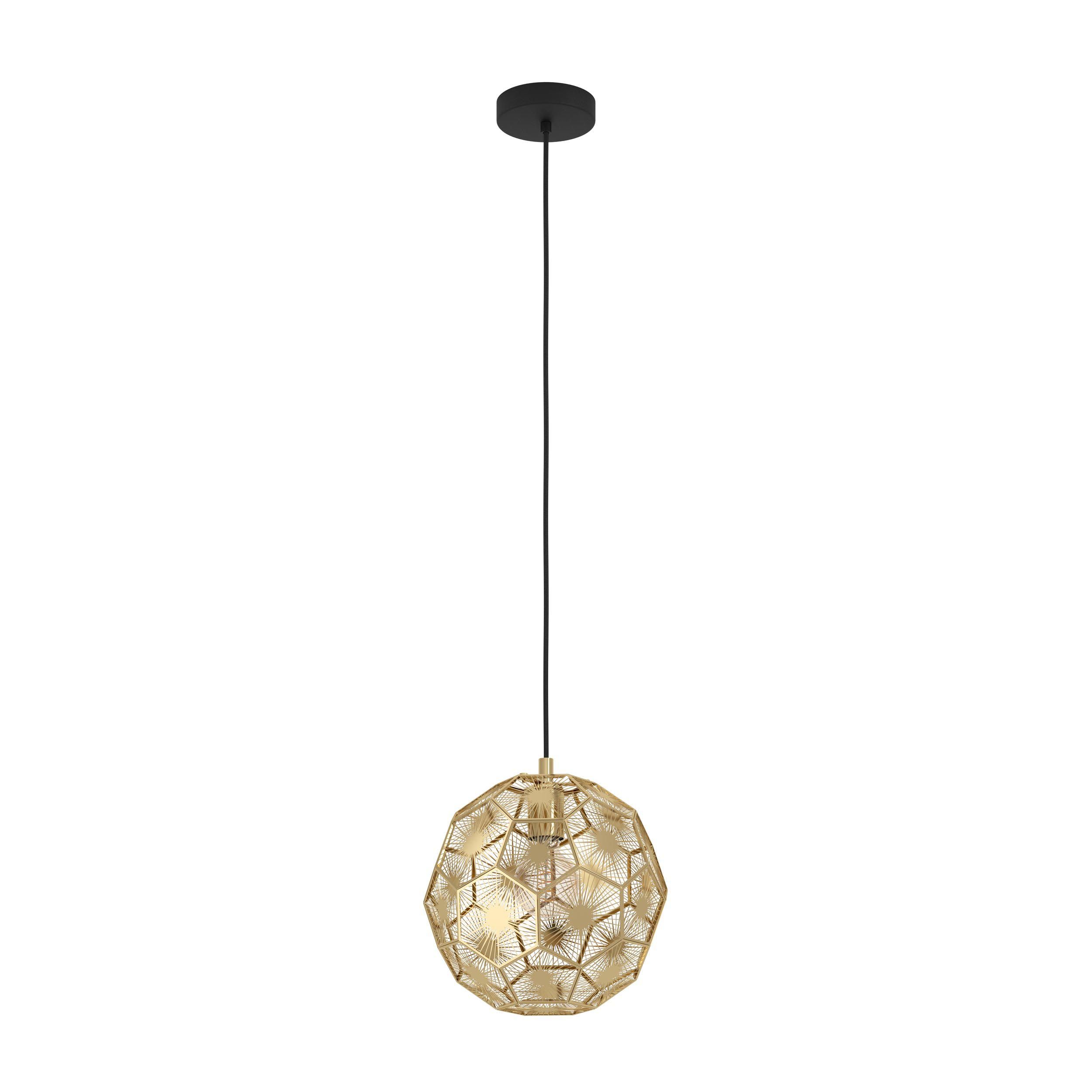 Suspension métal doré SKOURA d30 cm E27 1X60W