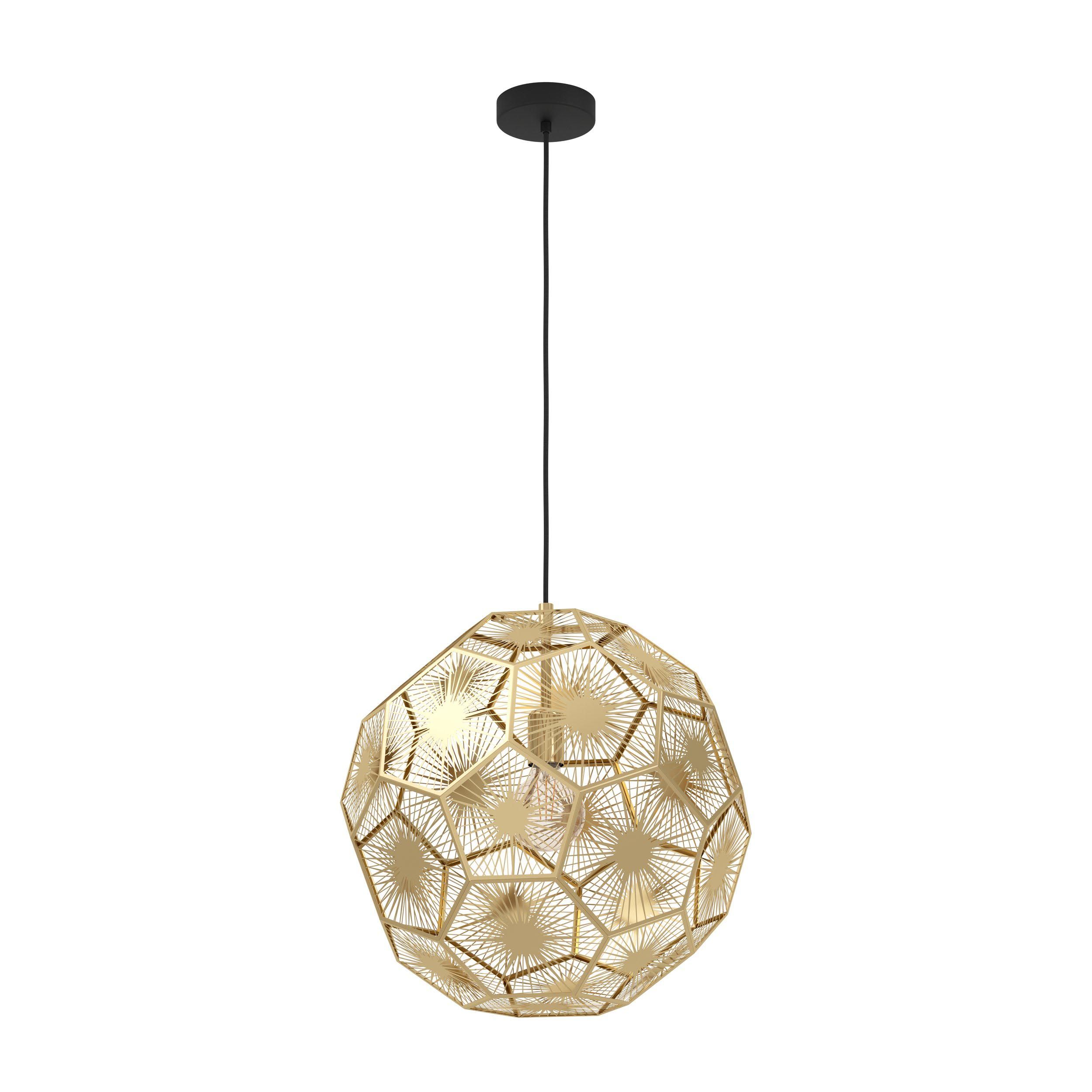 Suspension métal doré SKOURA d50 E27 1X60W